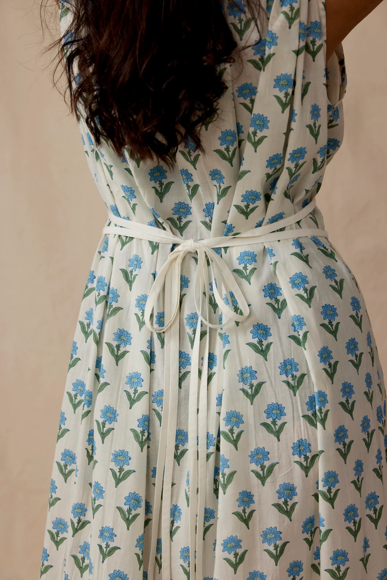 Athena Dress in Sky Kashmir Flower - Image 5
