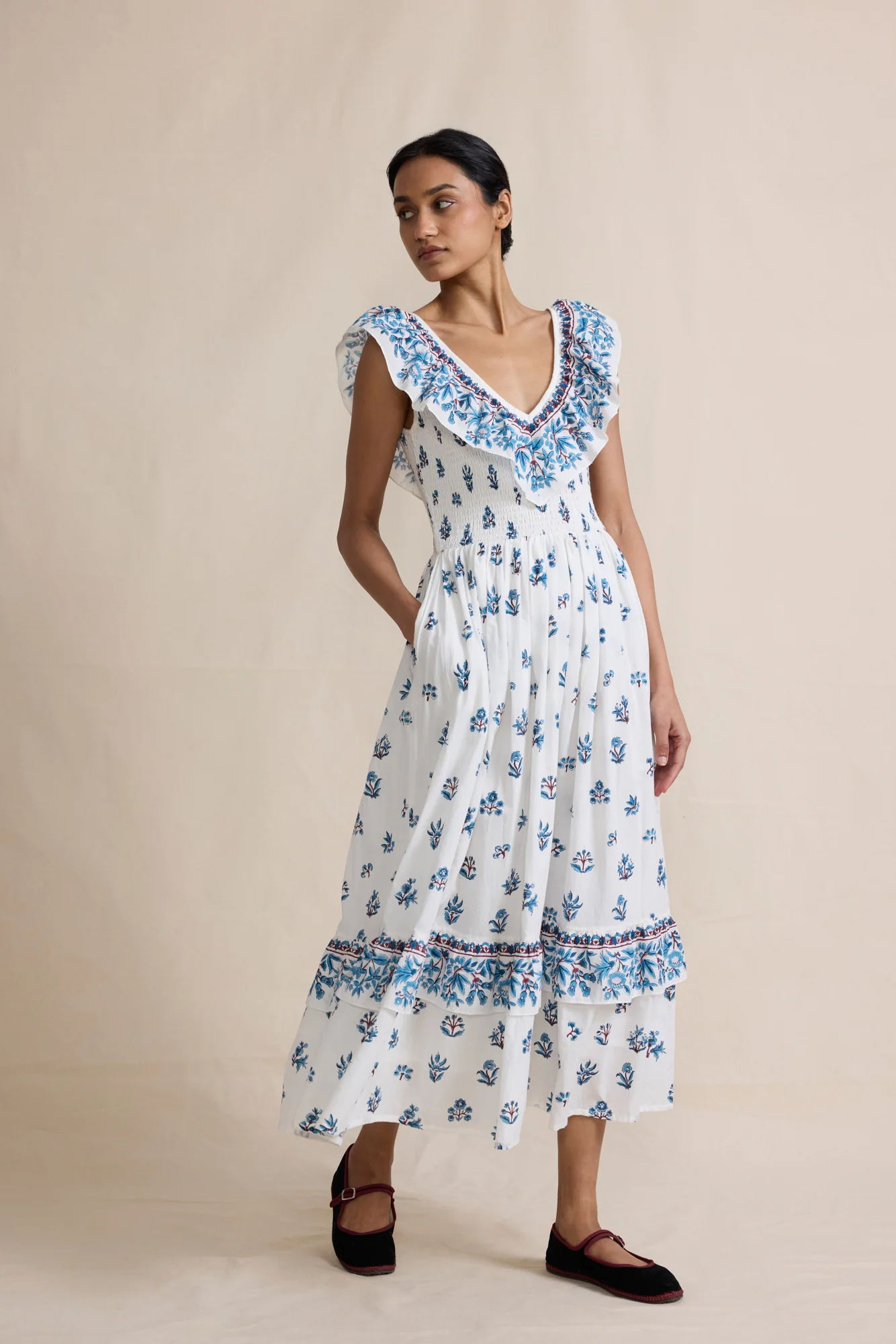 Birdie Dress in Paris Flowers - Image 4