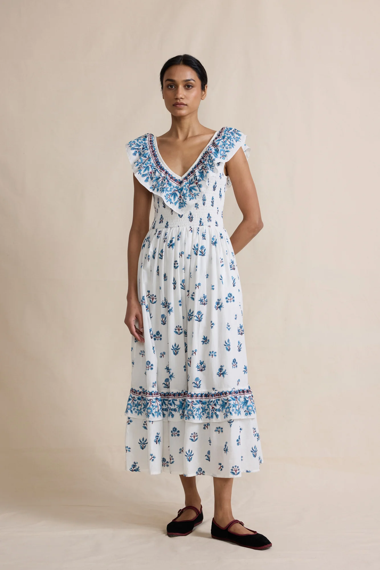 Birdie Dress in Paris Flowers - Image 5