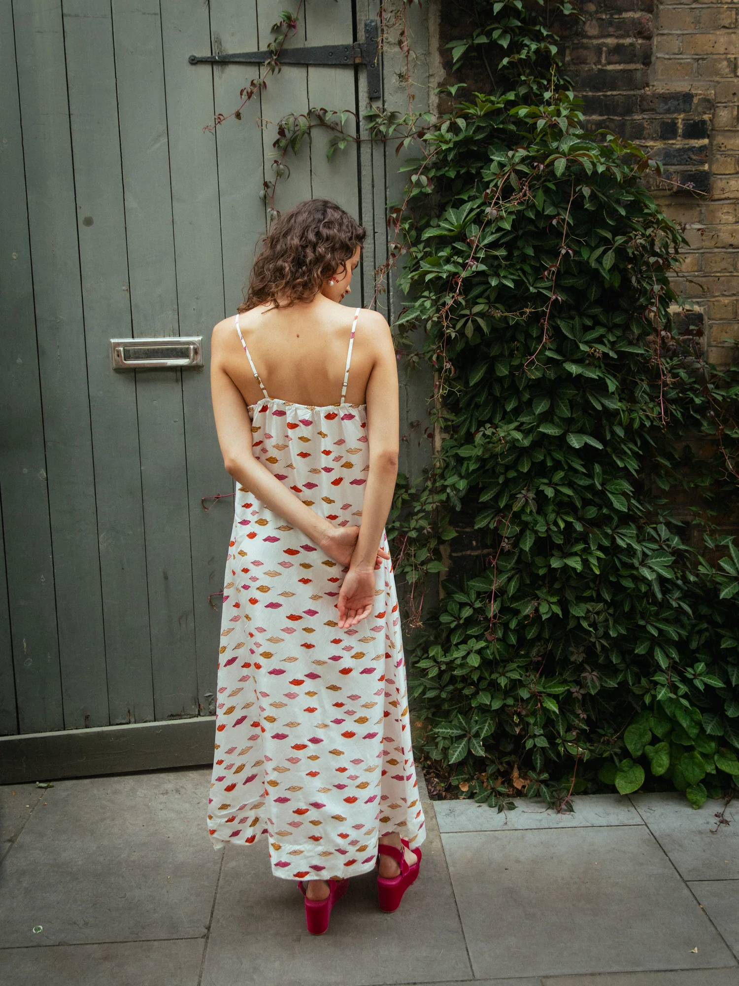 Bisous Silk Slip Dress - Image 3