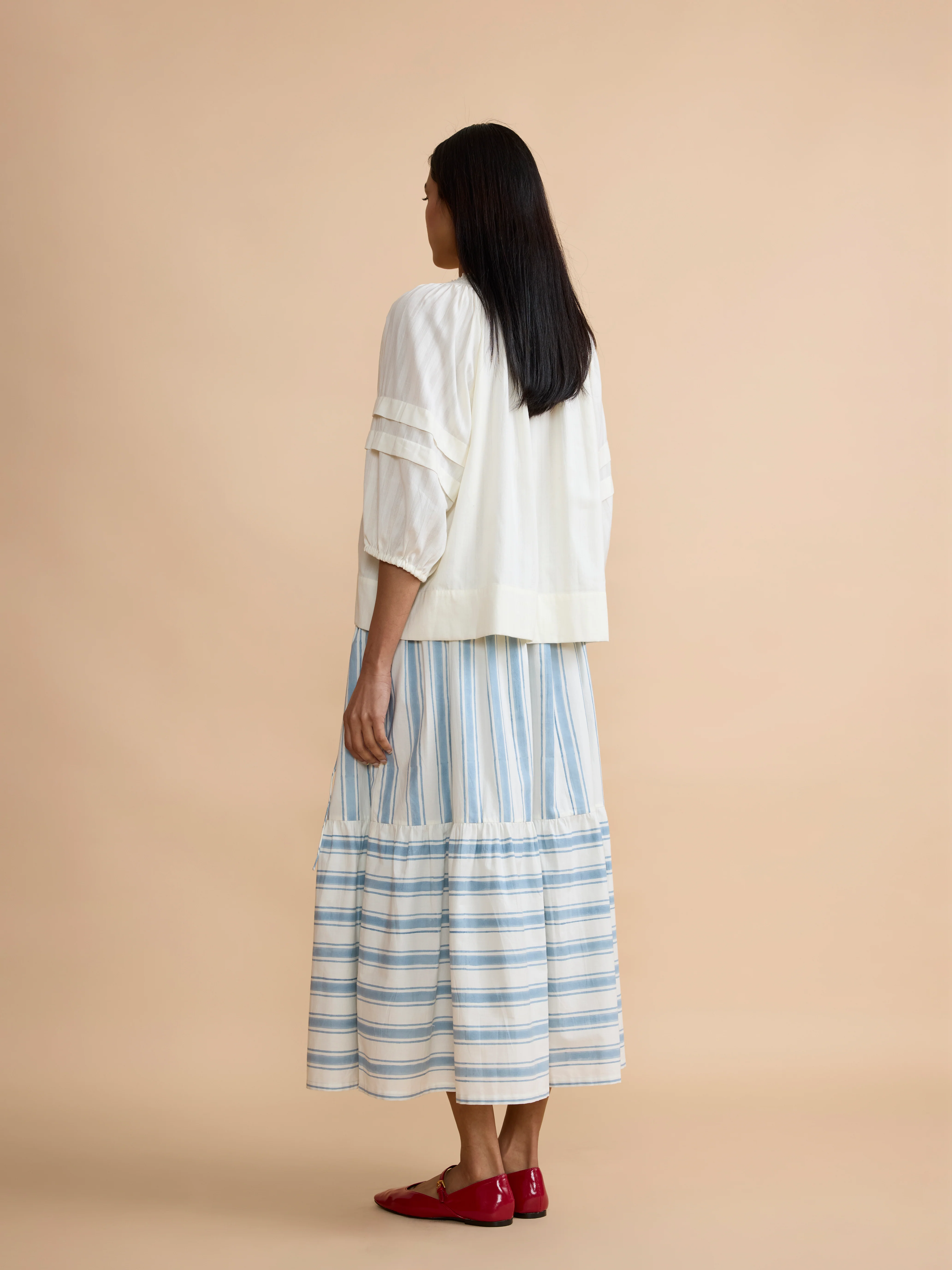Brook Shirt in Ivory White - Image 5