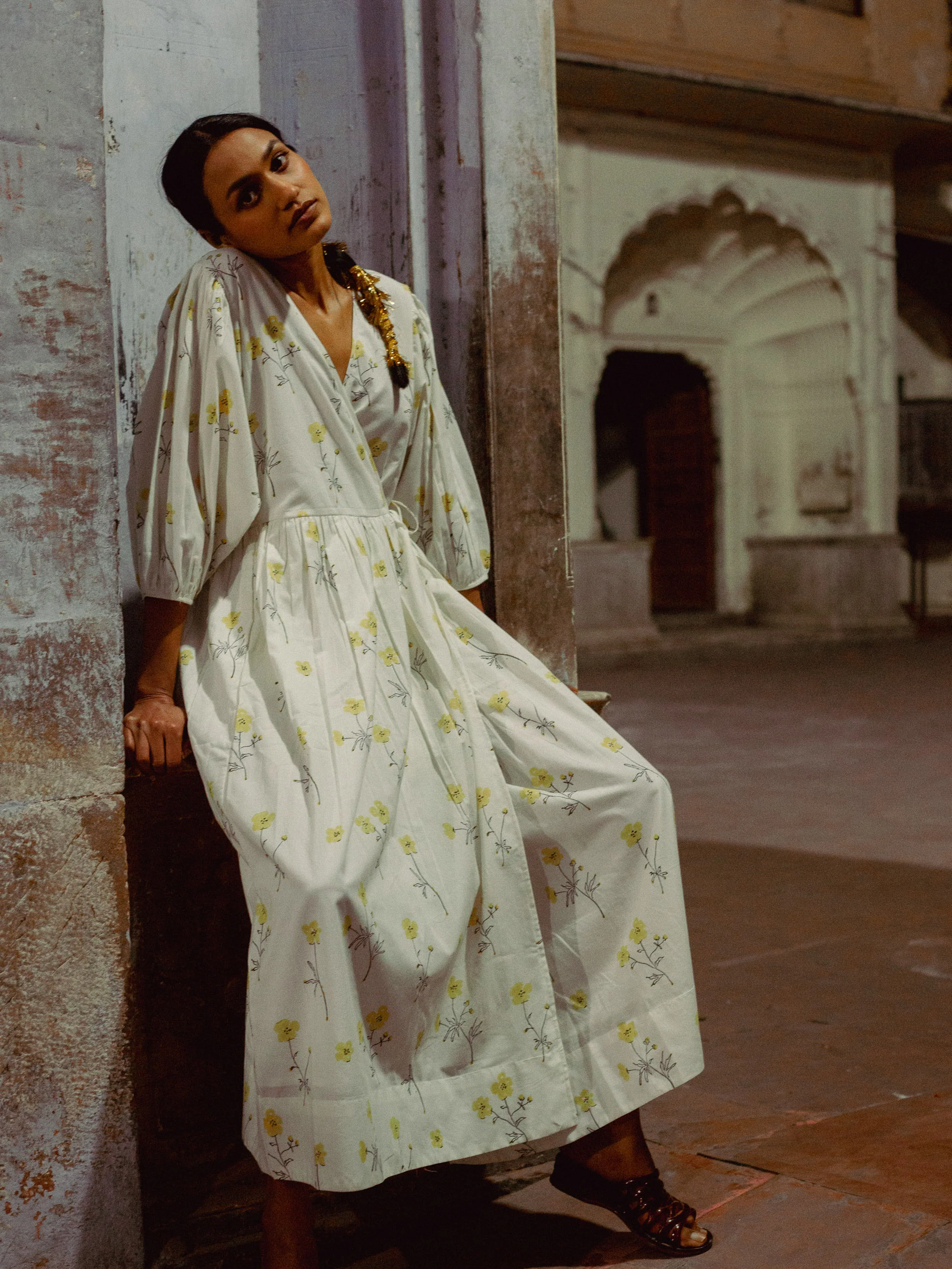 Buttercups Wrap Dress - Image 3
