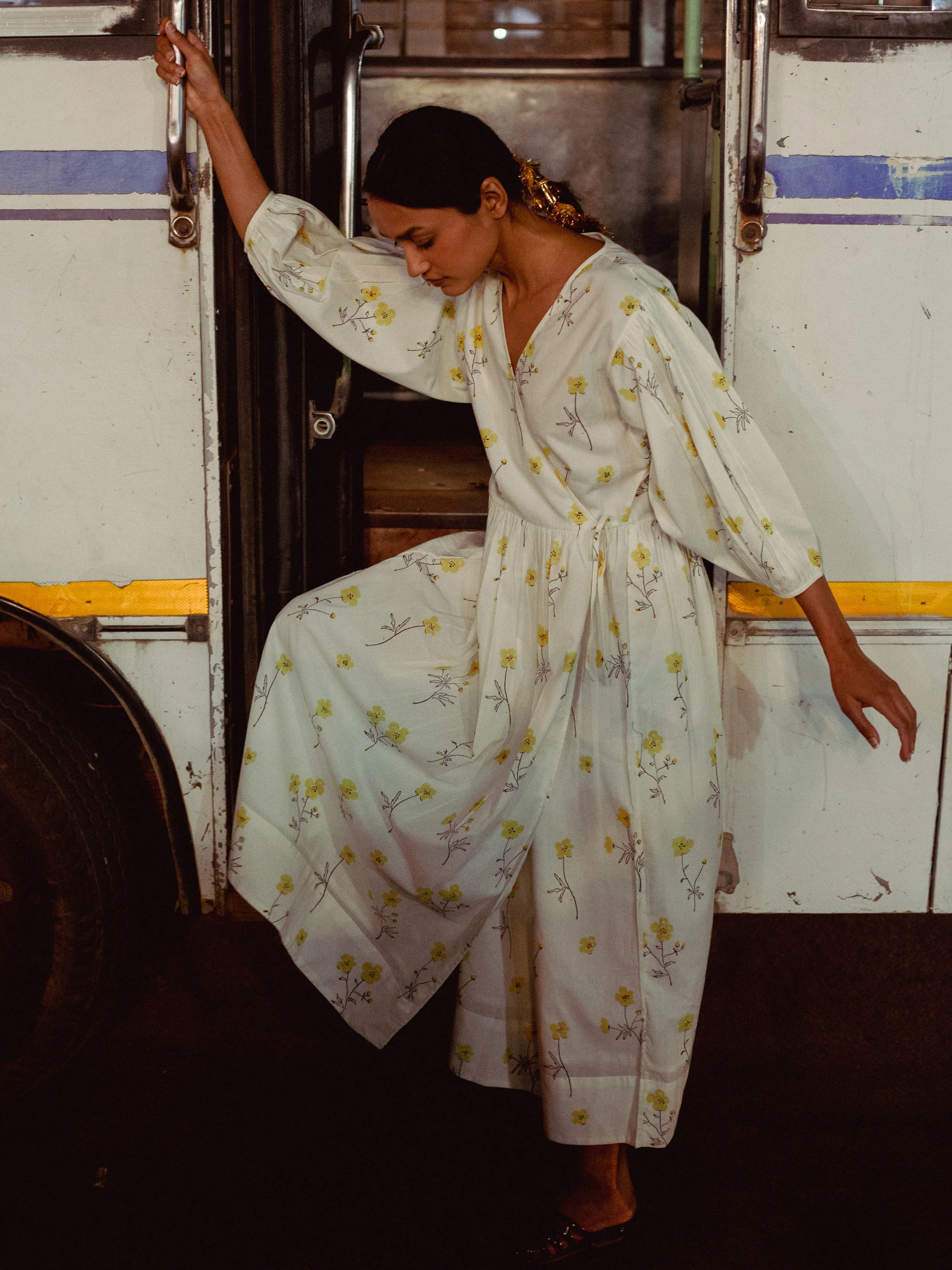 Buttercups Wrap Dress - Image 4