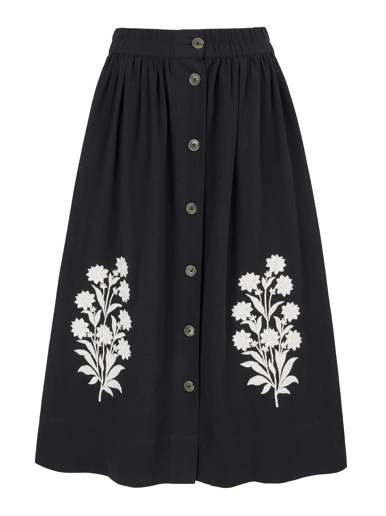 Button Down Skirt in Kashmir Flower - Image 5