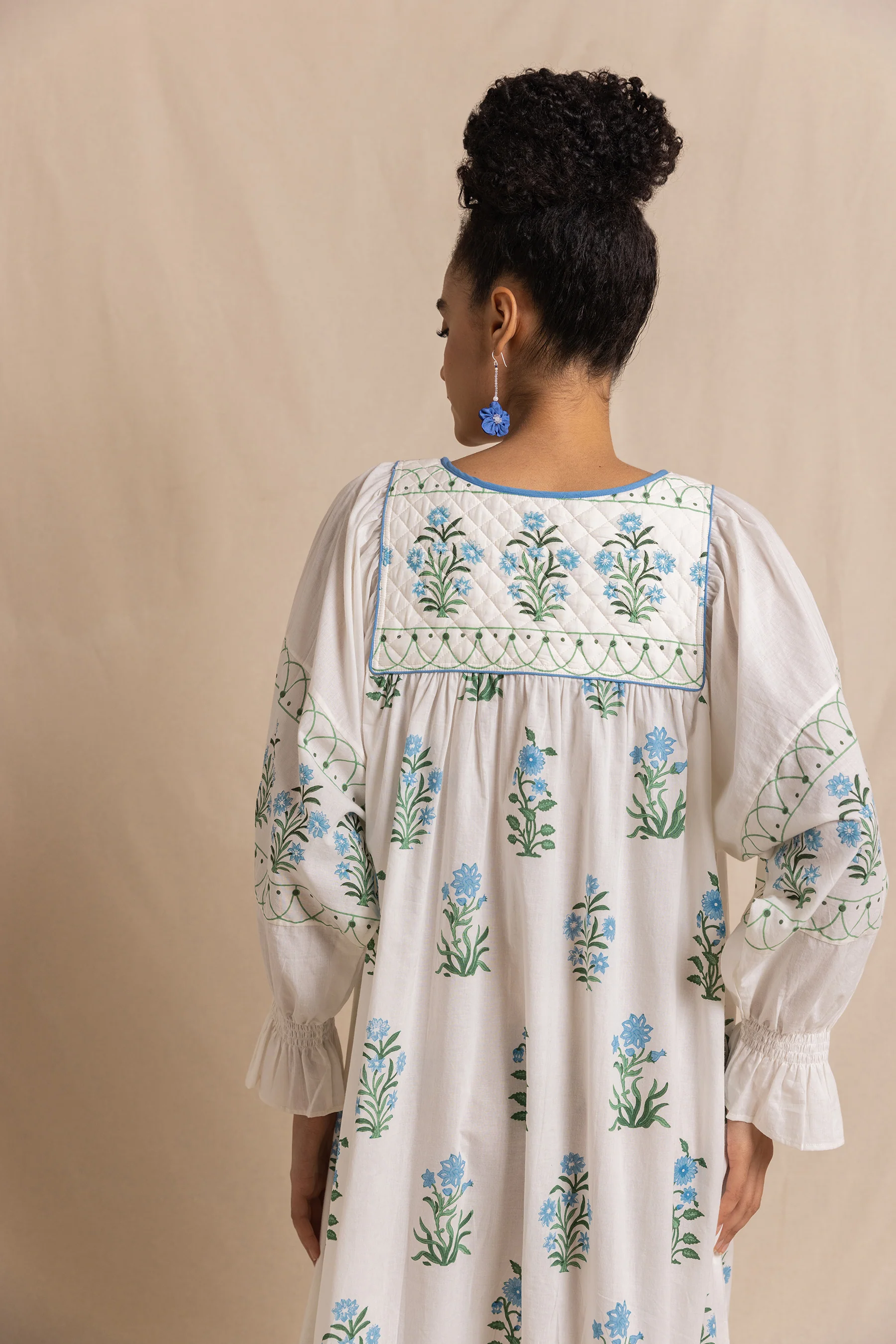 Caro Dress in Topaz Jodhpur Flower - Image 3