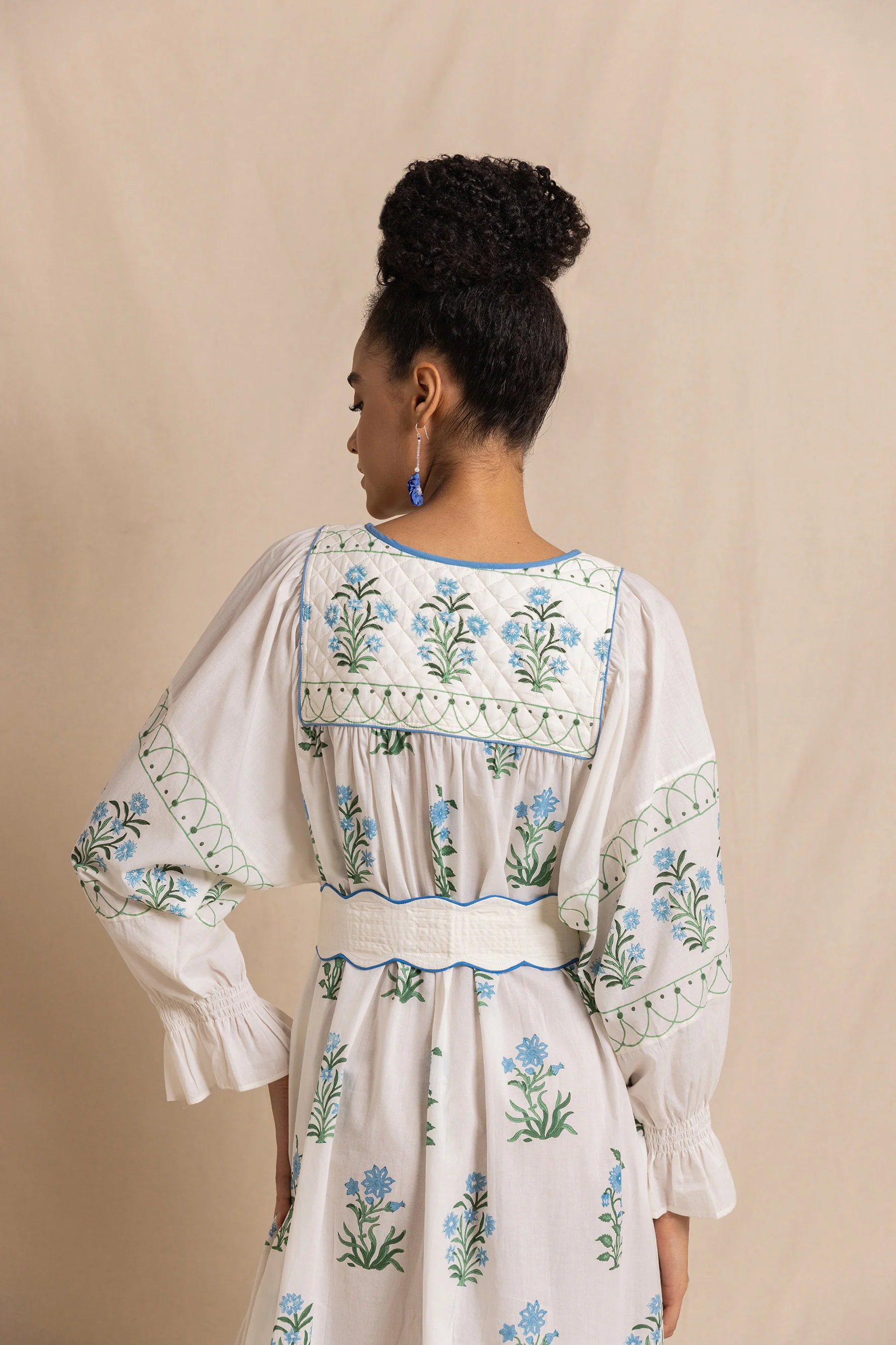 Caro Dress in Topaz Jodhpur Flower - Image 4