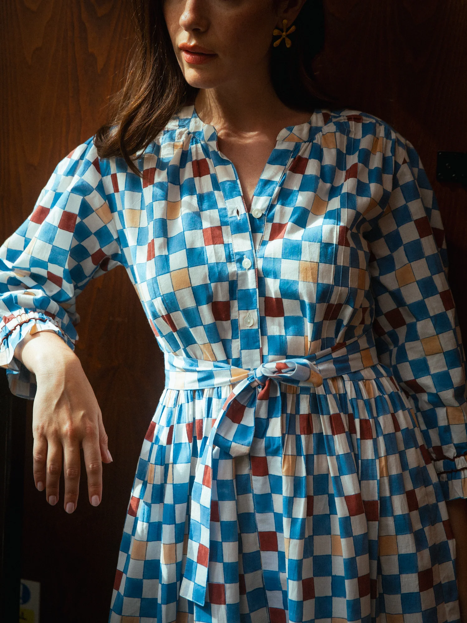 Colette Dress in Chequers - Image 3