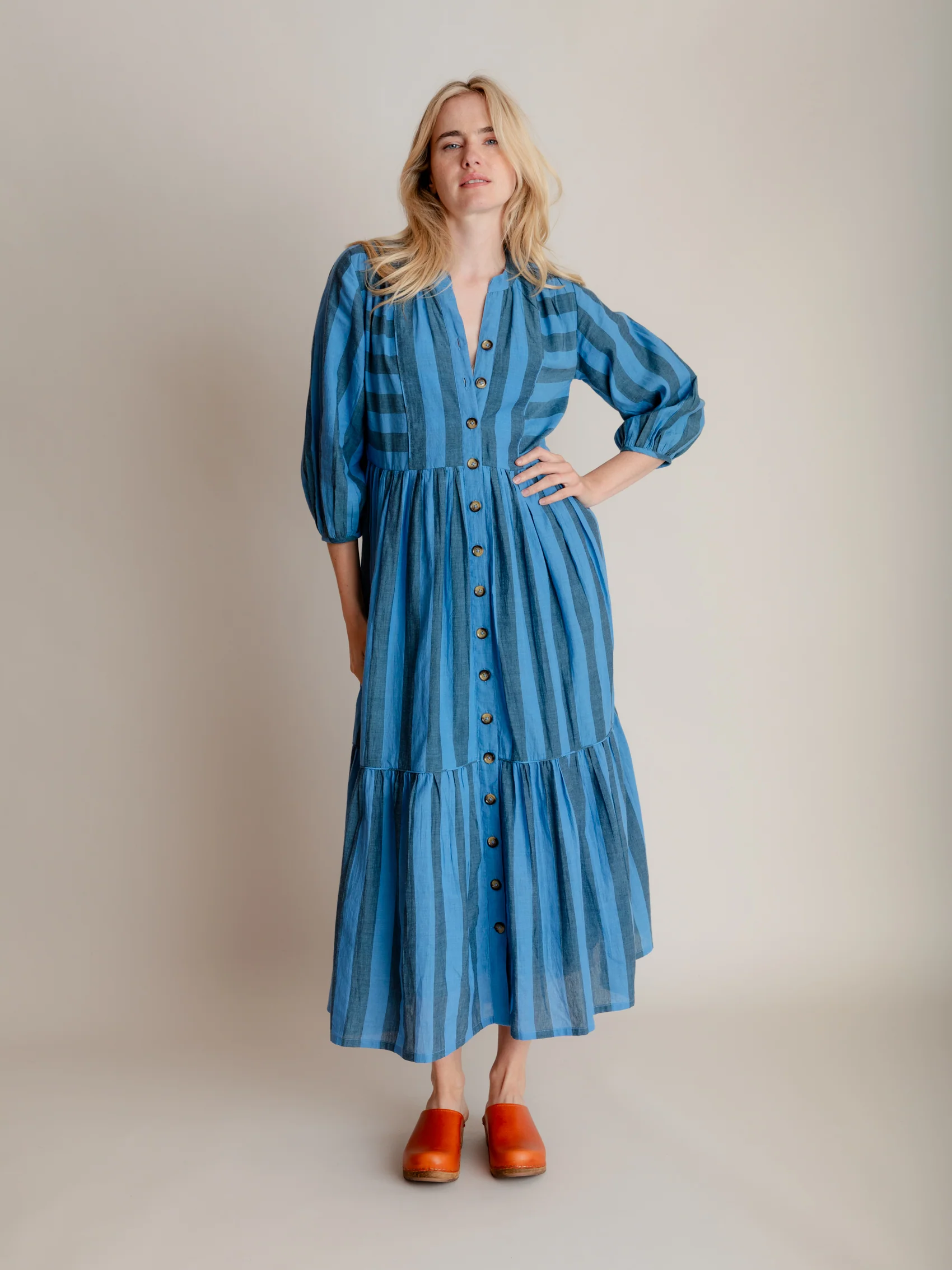 Colette Dress in Twilight Stripe - Image 5