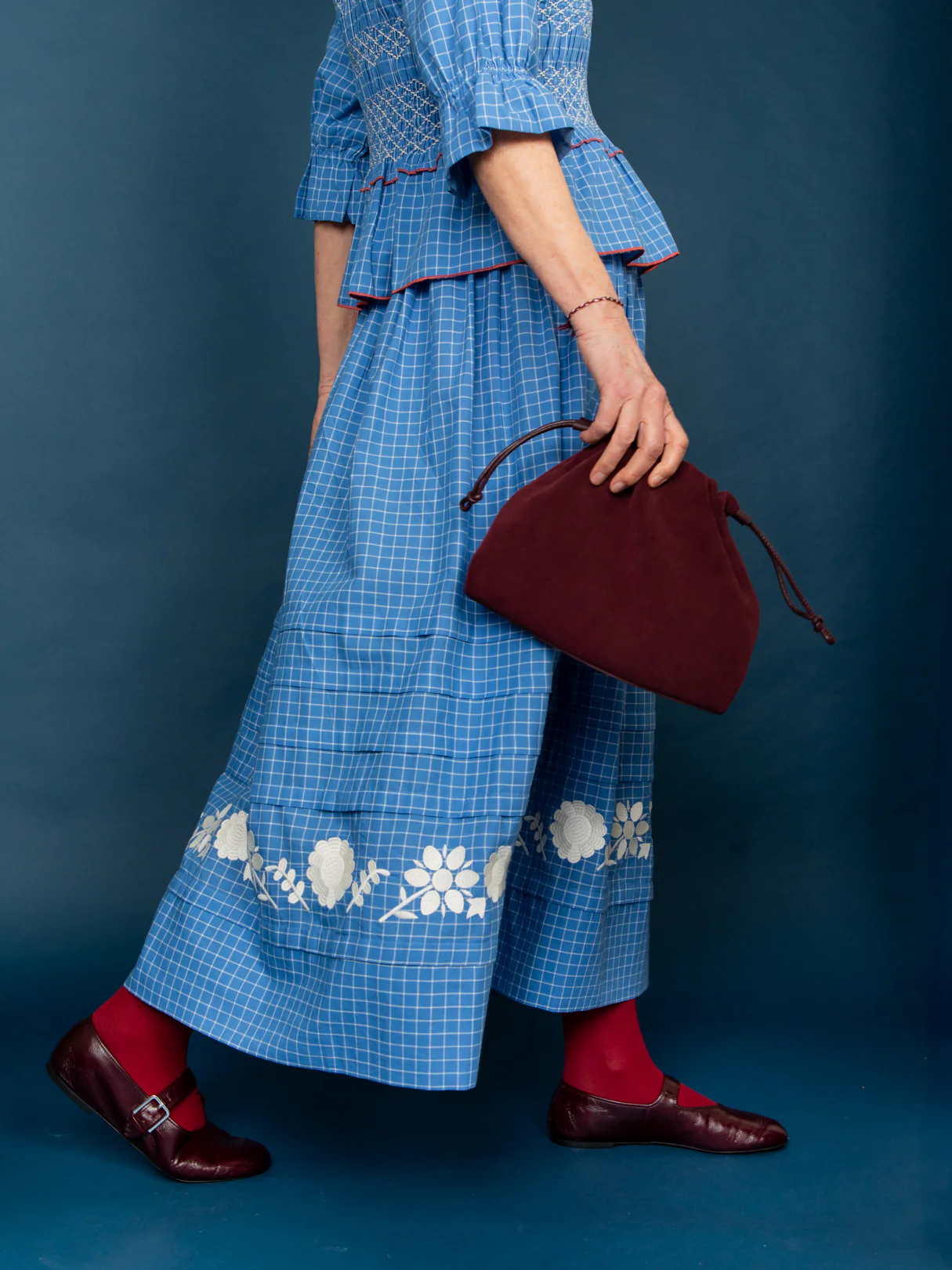 Drawstring Skirt in Ottoman Embroidery - Image 3