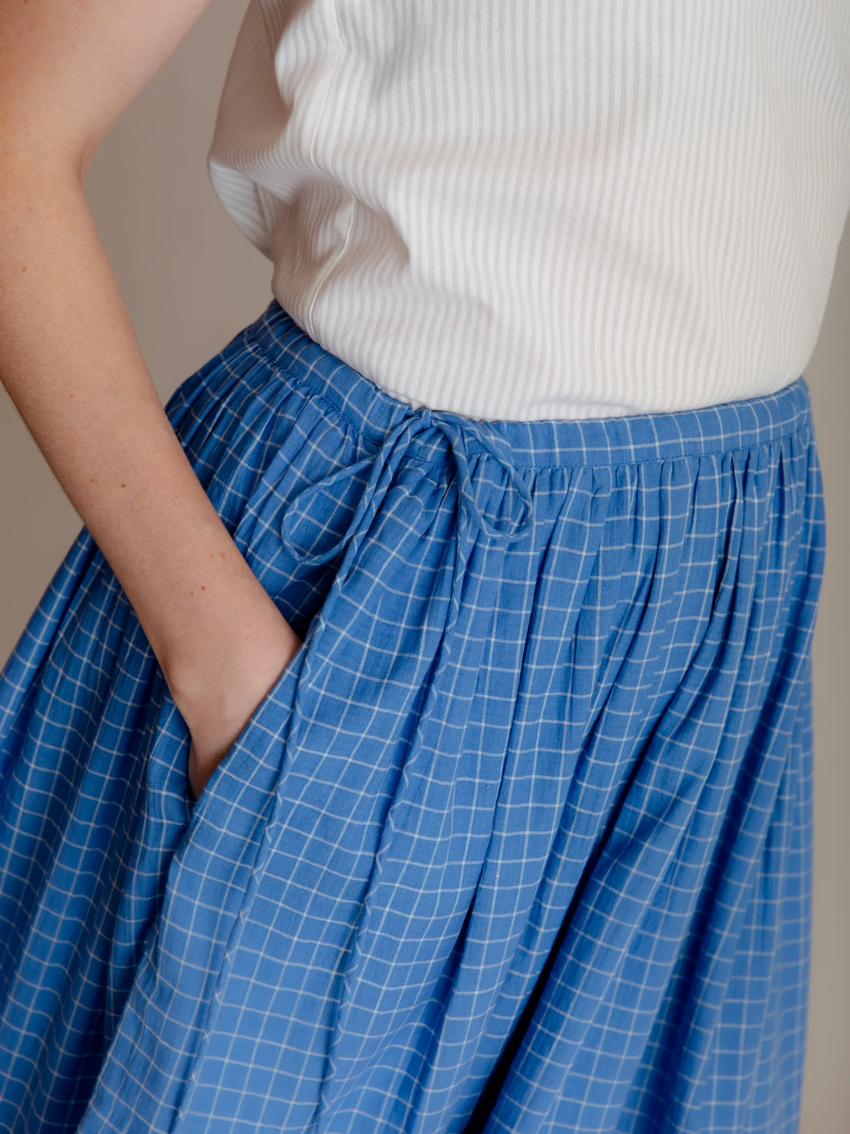 Drawstring Skirt in Ottoman Embroidery - Image 5