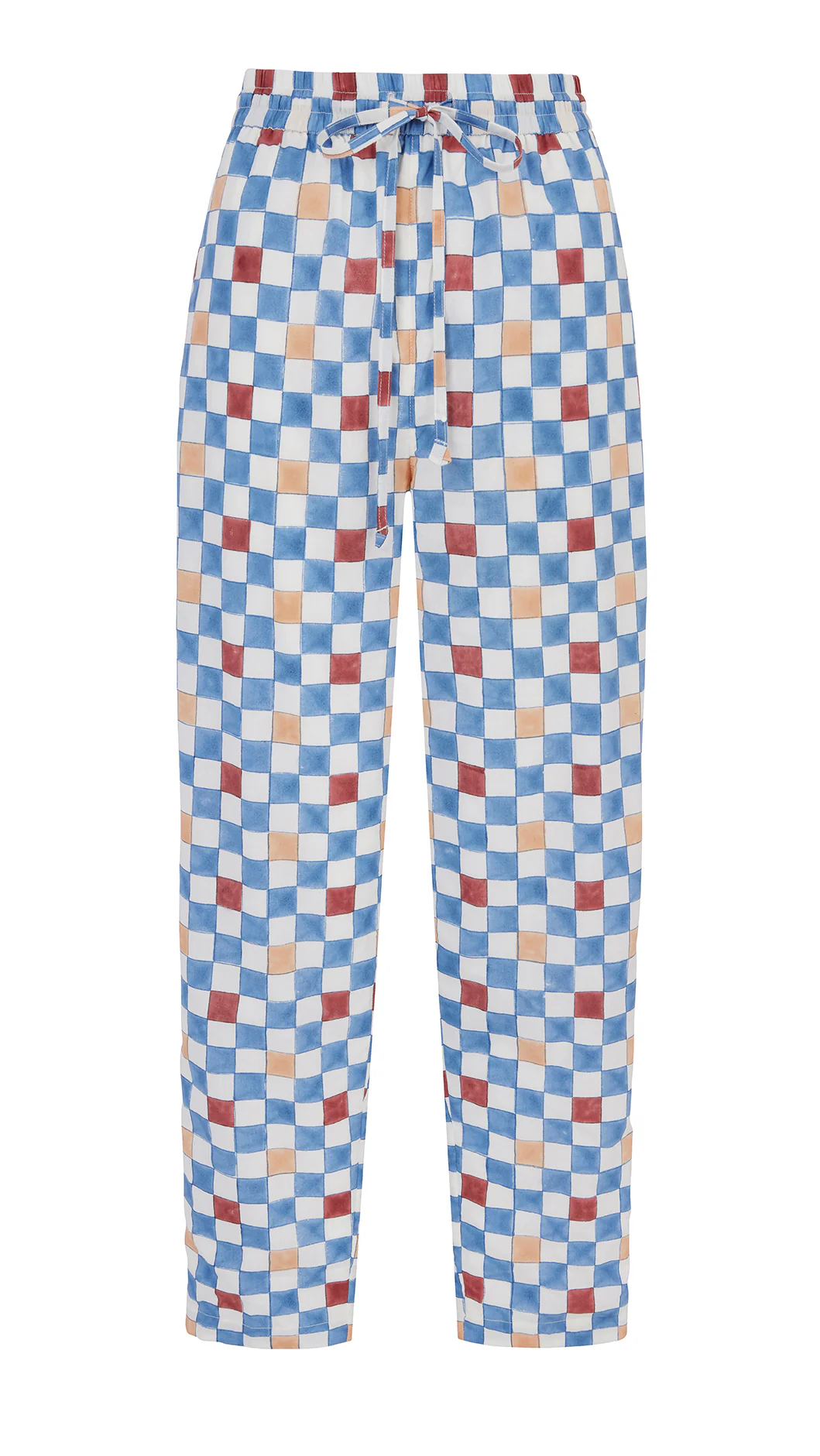Drawstring Trousers in Chequers - Image 5