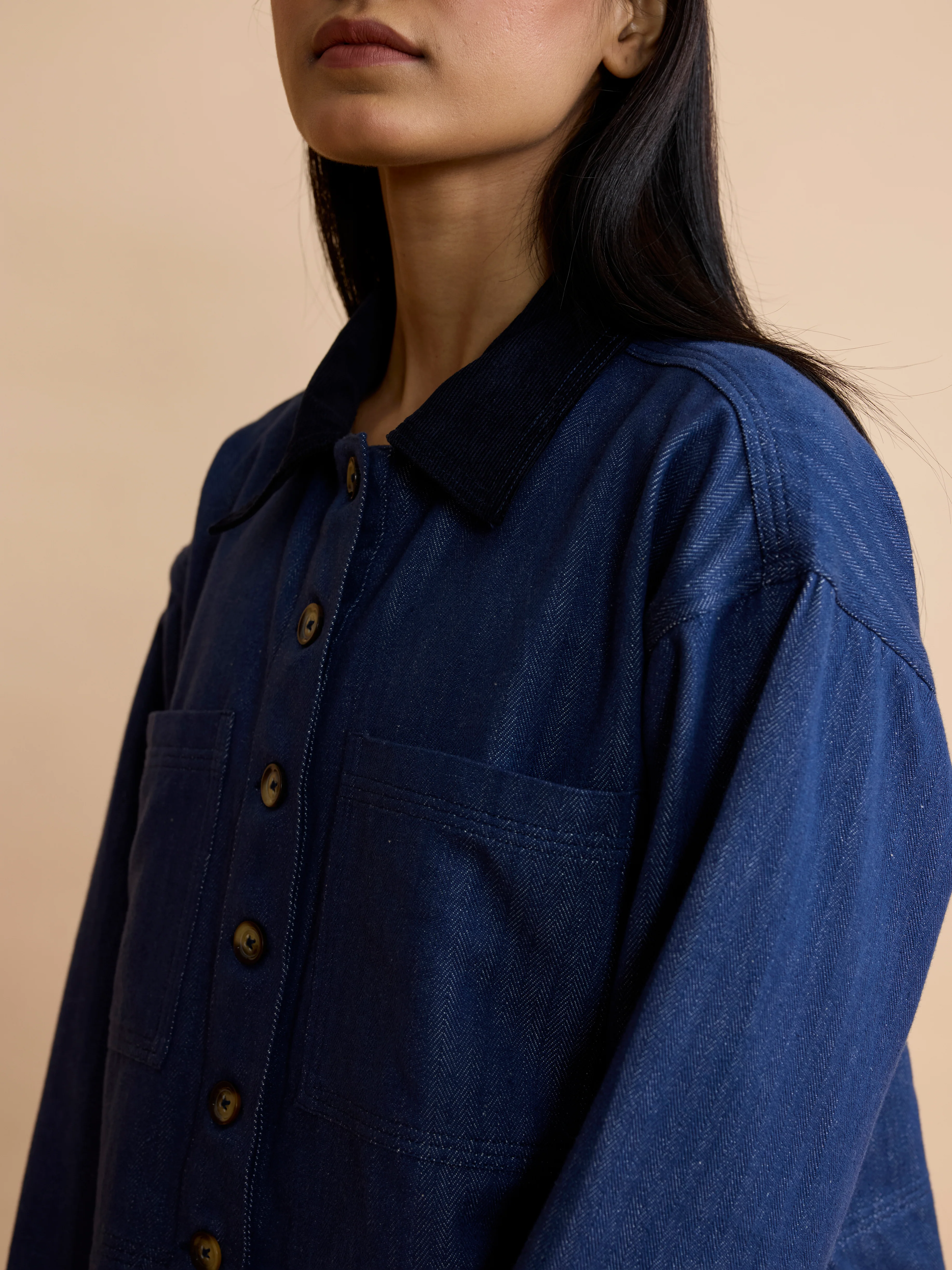 Erica Jacket in Indigo Twill - Image 3