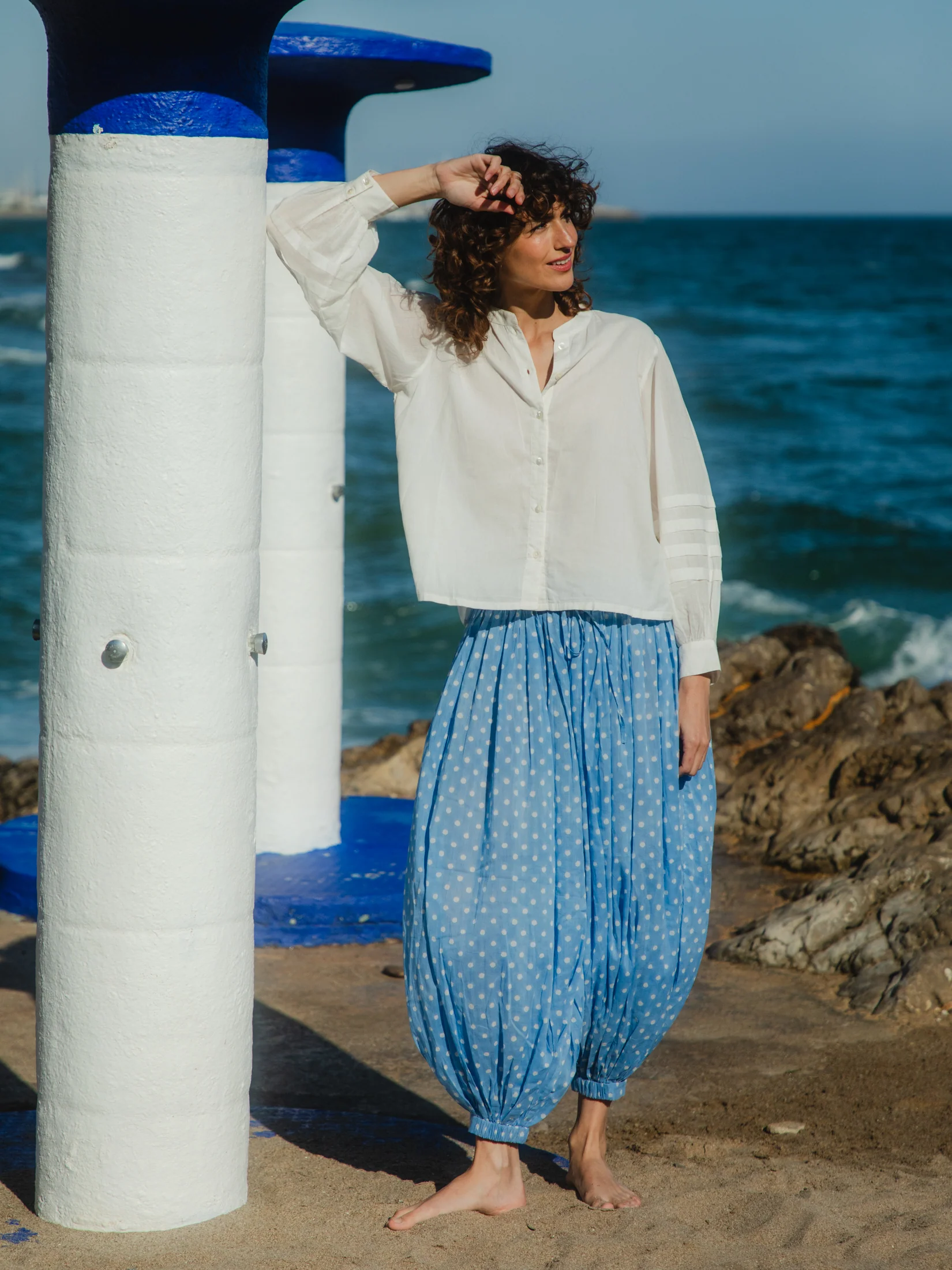 Finty Shirt in Ivory White - Image 4