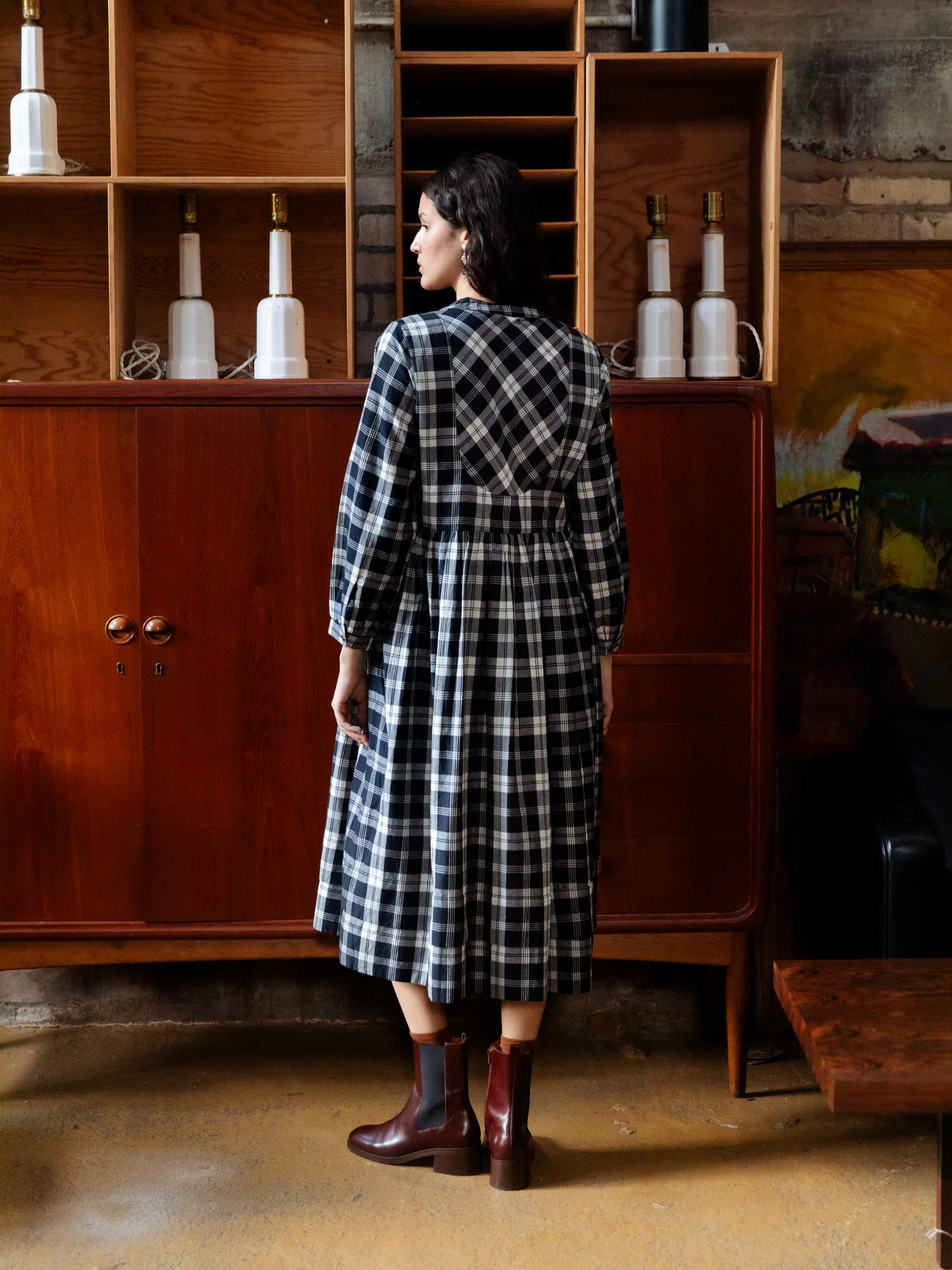 The French Dress in Handloom Check - Image 3