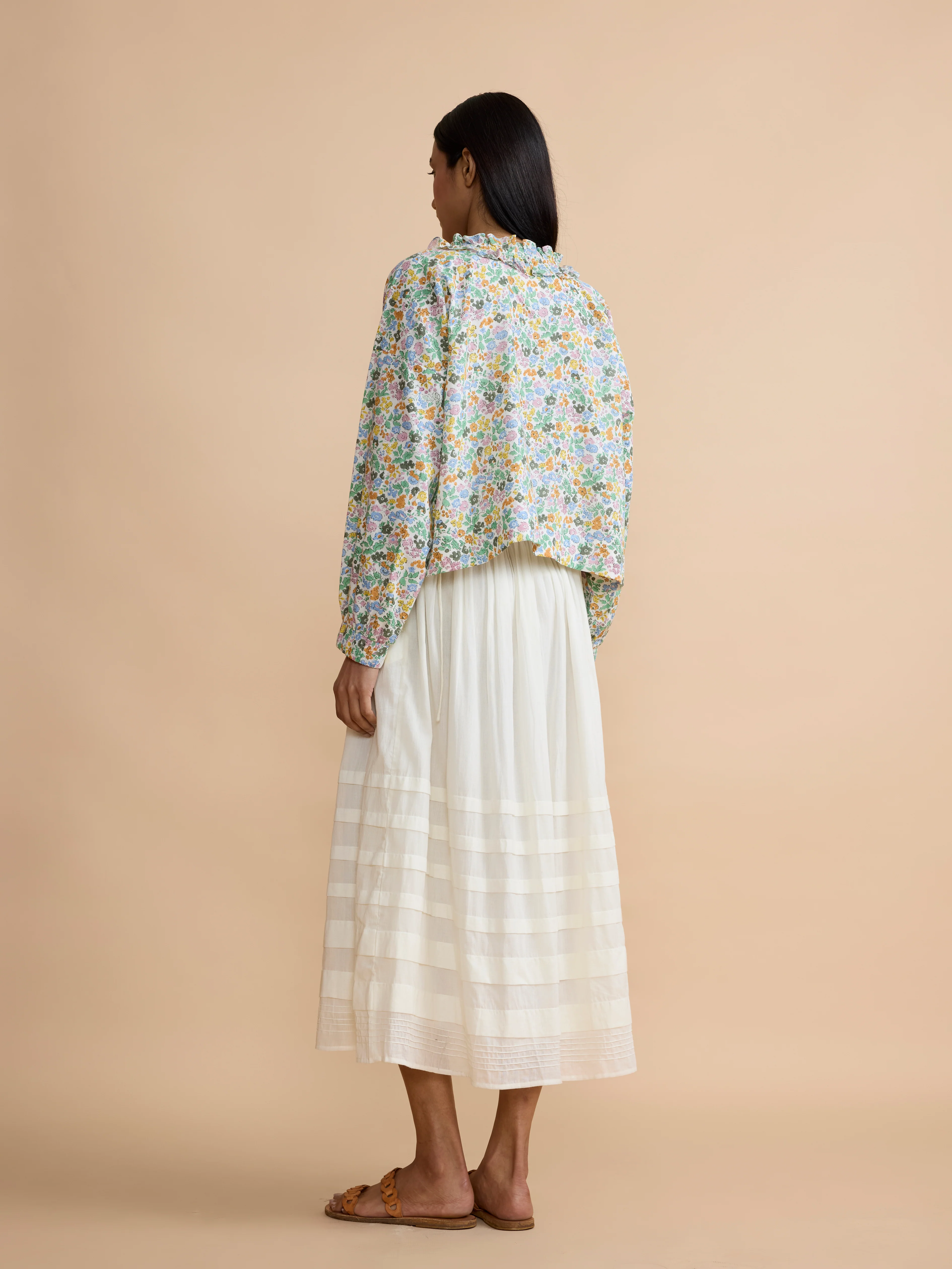Gabby Top in Olive Fleures - Image 5