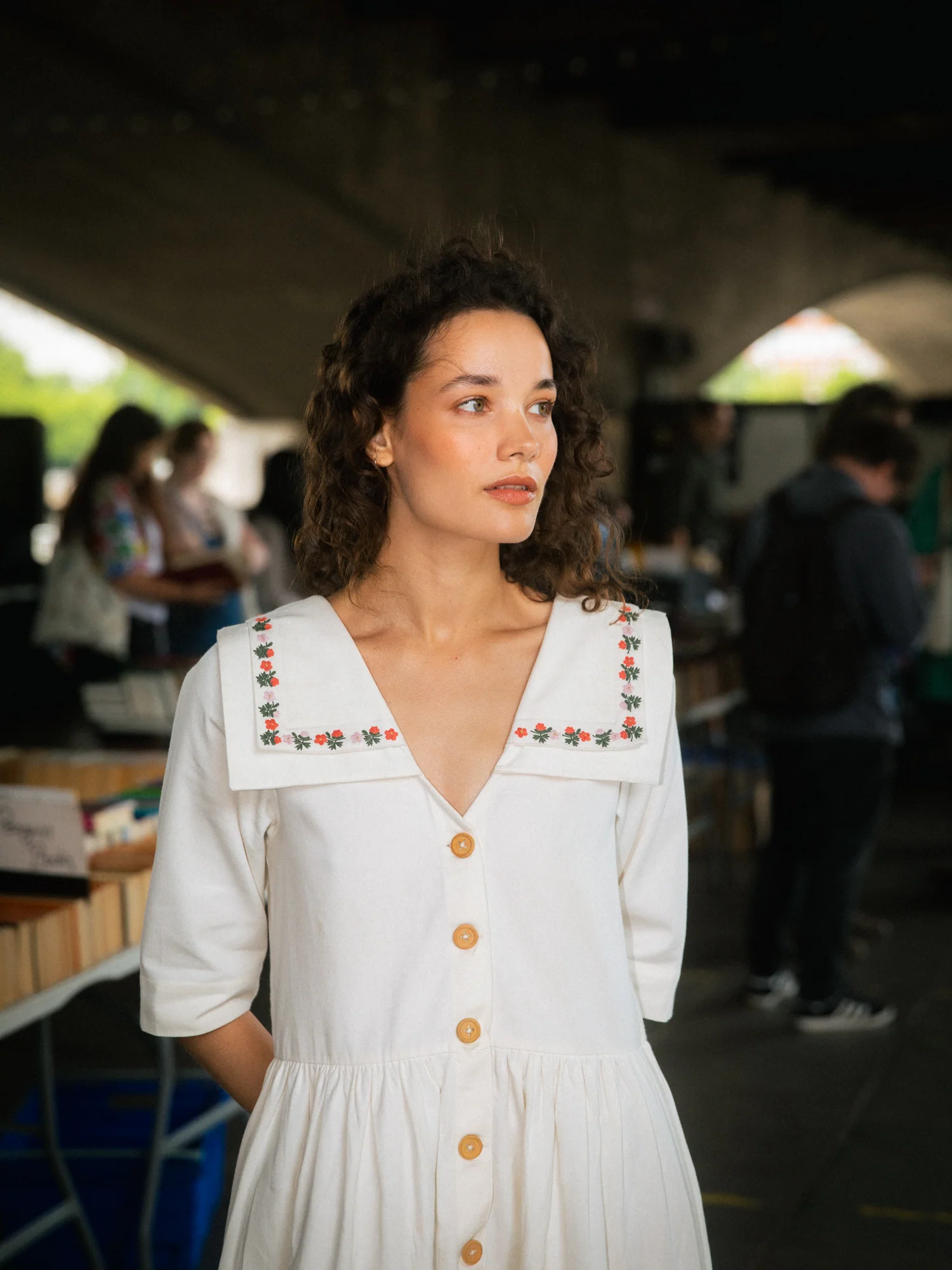 Hand-Embroidered Sailor Dress - Image 4