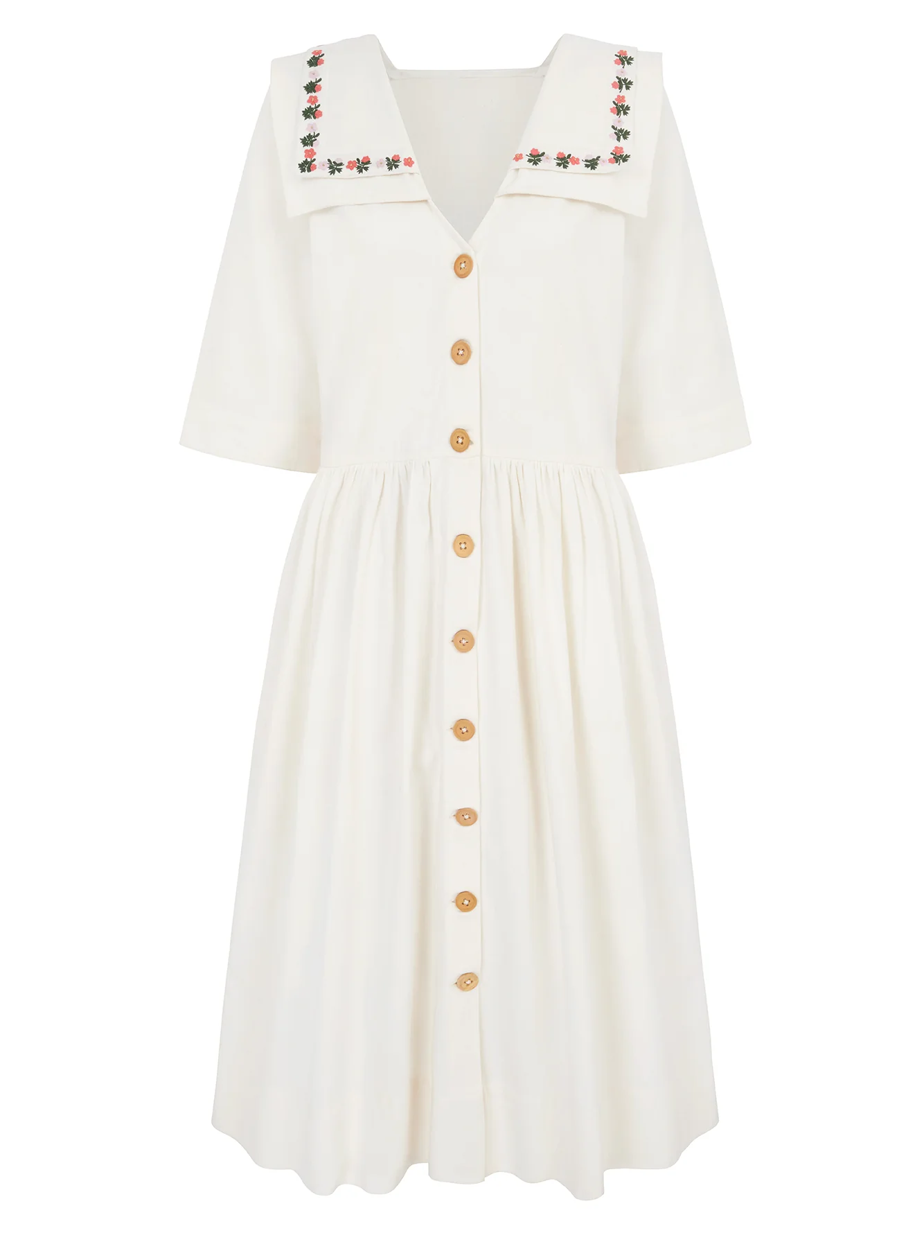Hand-Embroidered Sailor Dress - Image 7