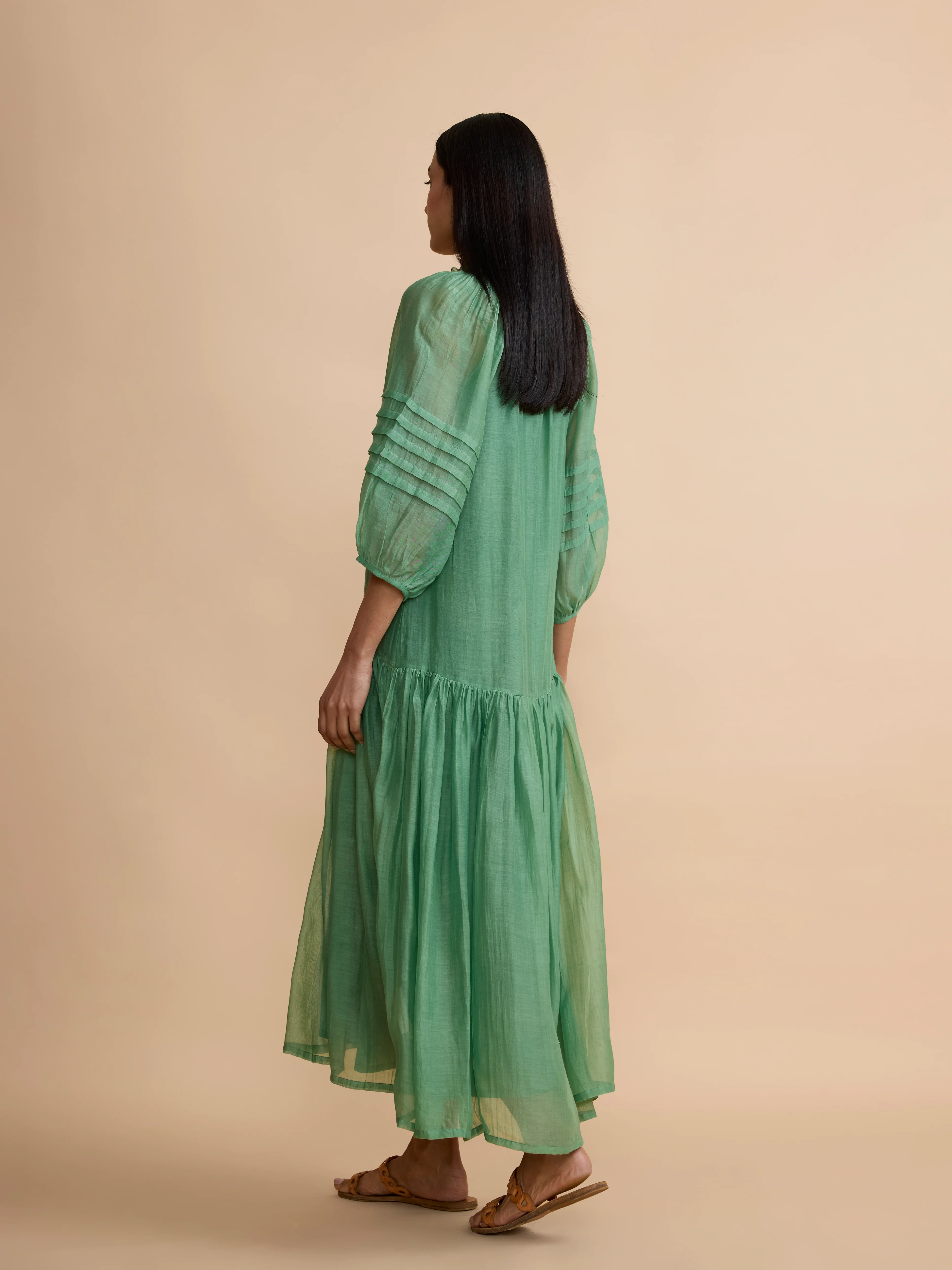 Hudson Dress in Sage Green - Image 6
