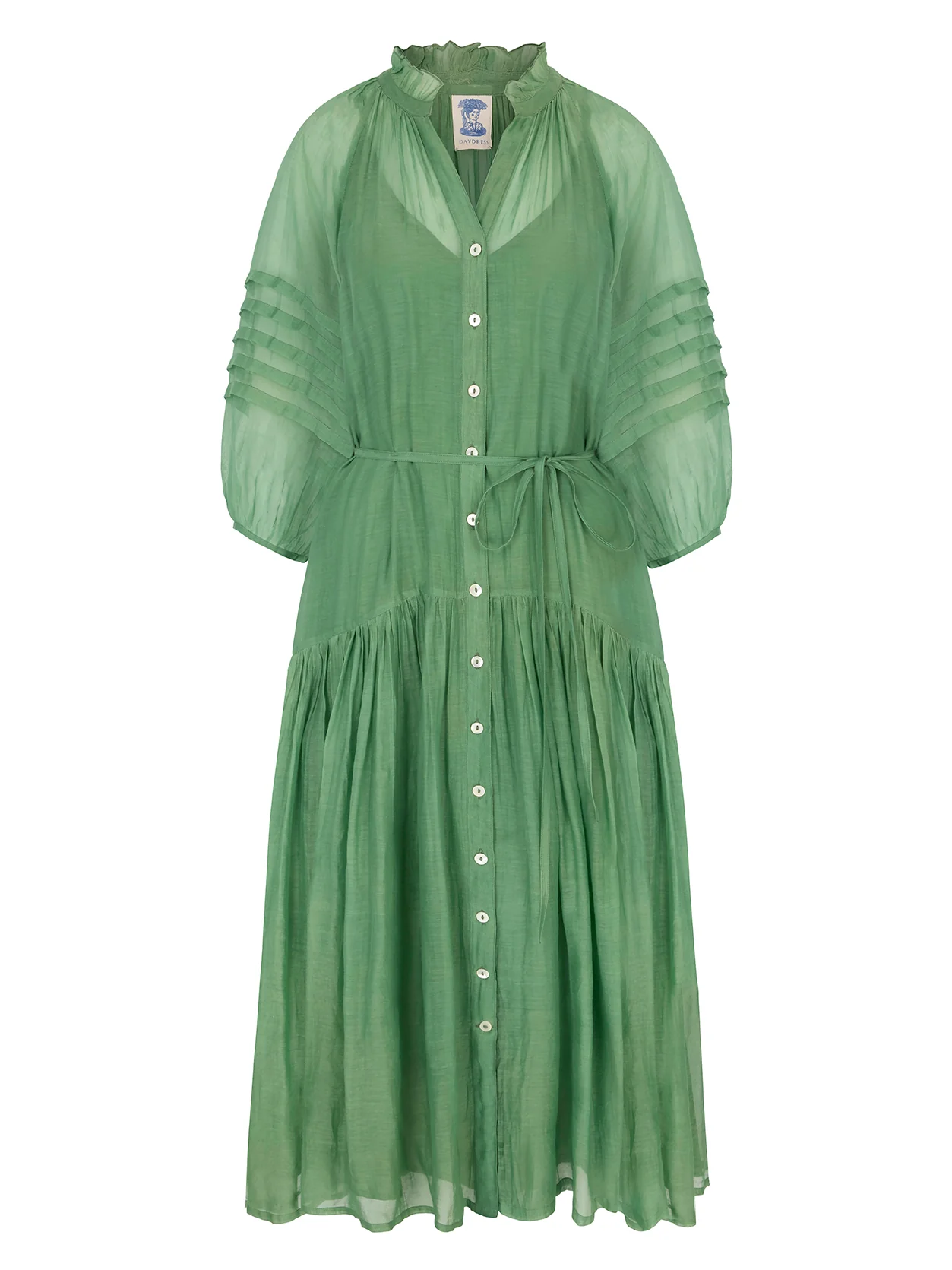 Hudson Dress in Sage Green - Image 9