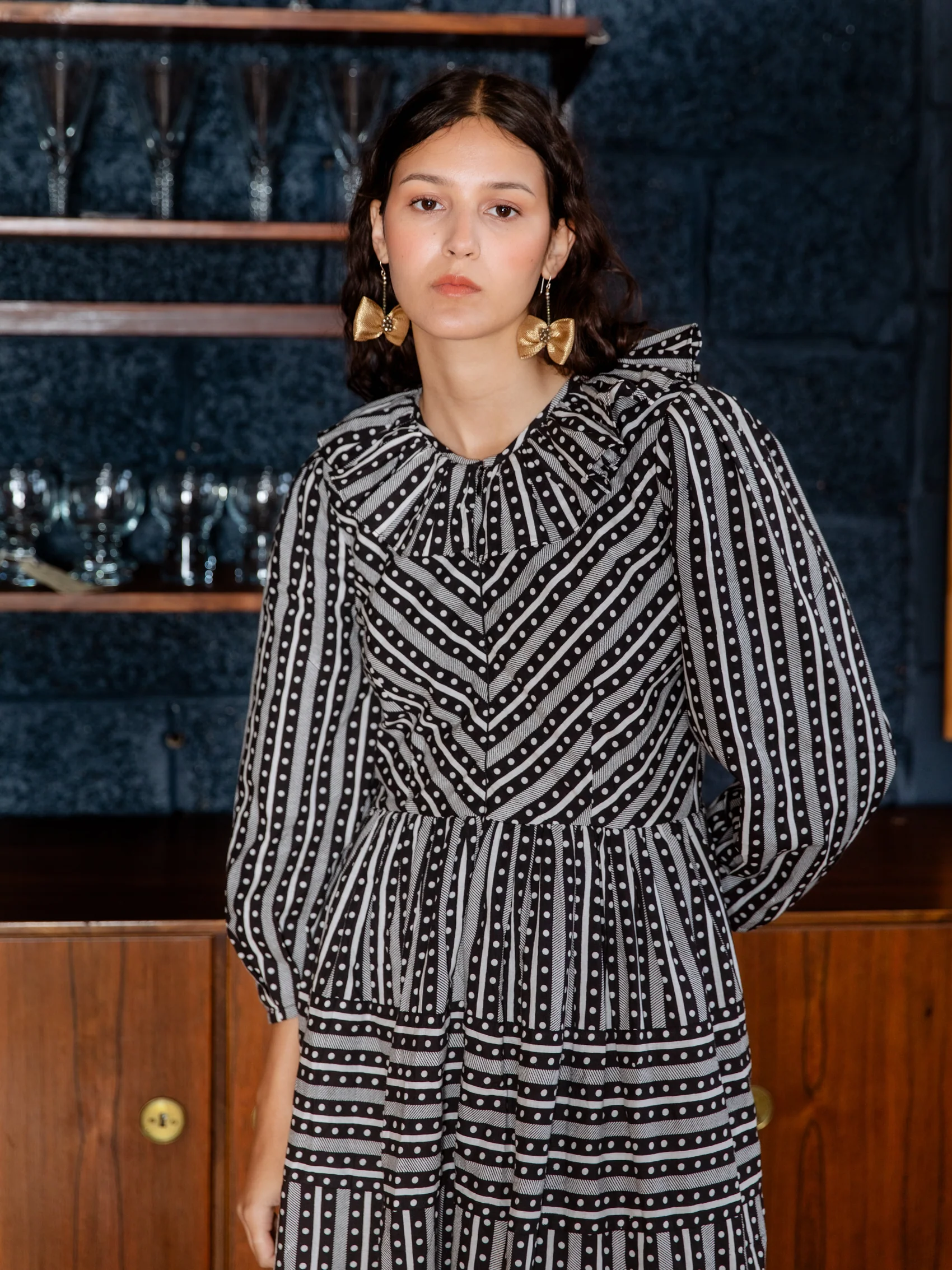 Joyce Dress in Dot-Dot-Dash - Image 4