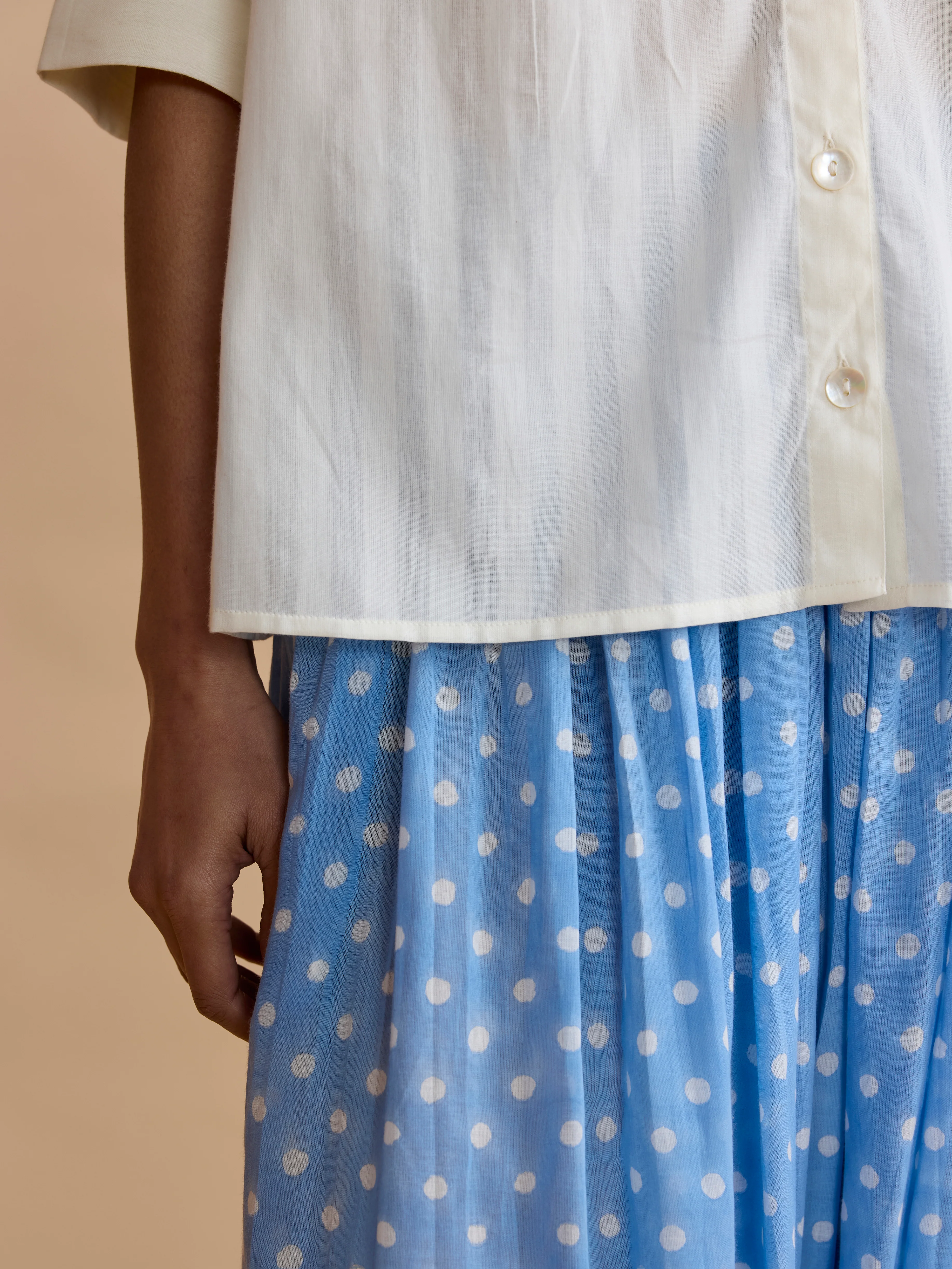 Mae Shirt in Self Stripe - Image 2