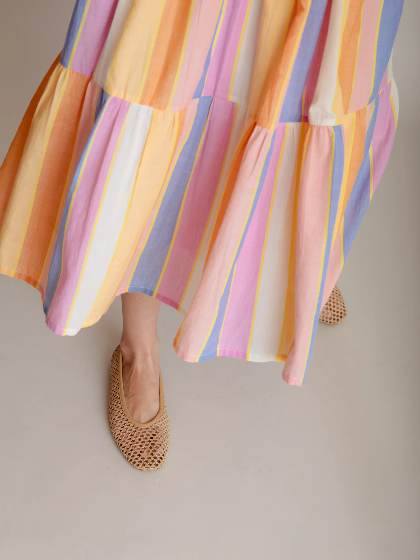 Maeve Dress in Sorbet Stripe - Image 6