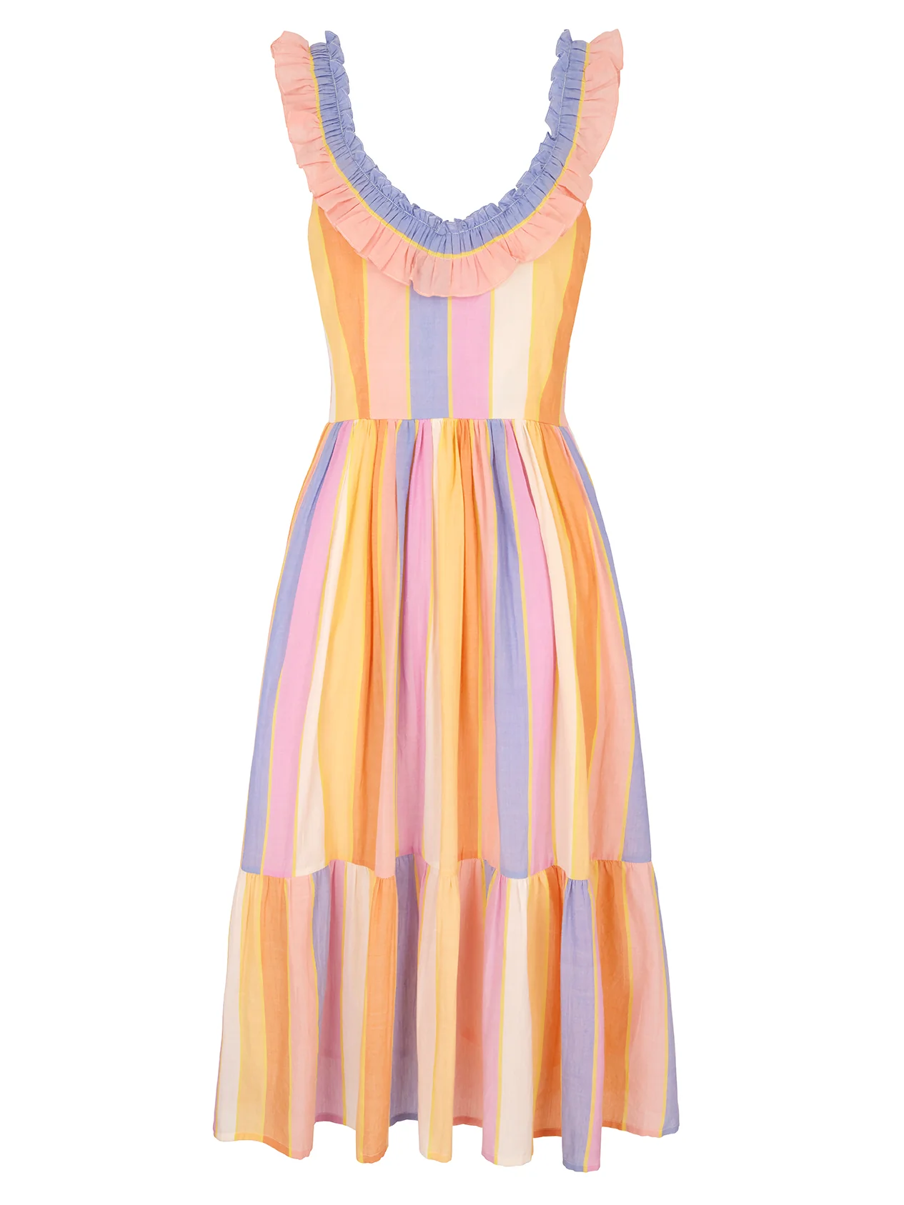 Maeve Dress in Sorbet Stripe - Image 8