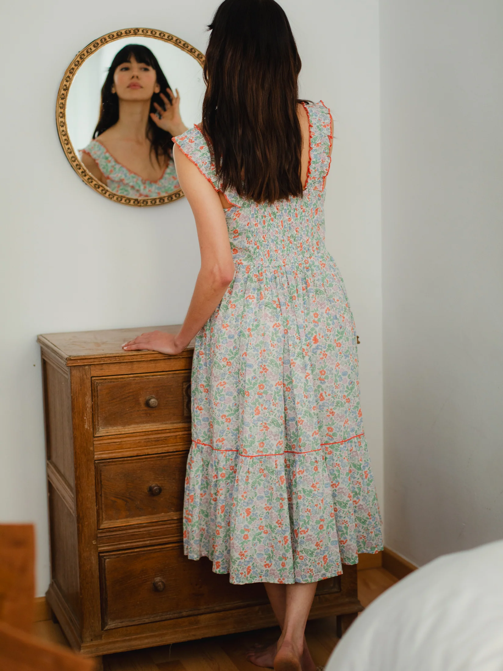 Maeve Dress in Vintage Fleures - Image 7