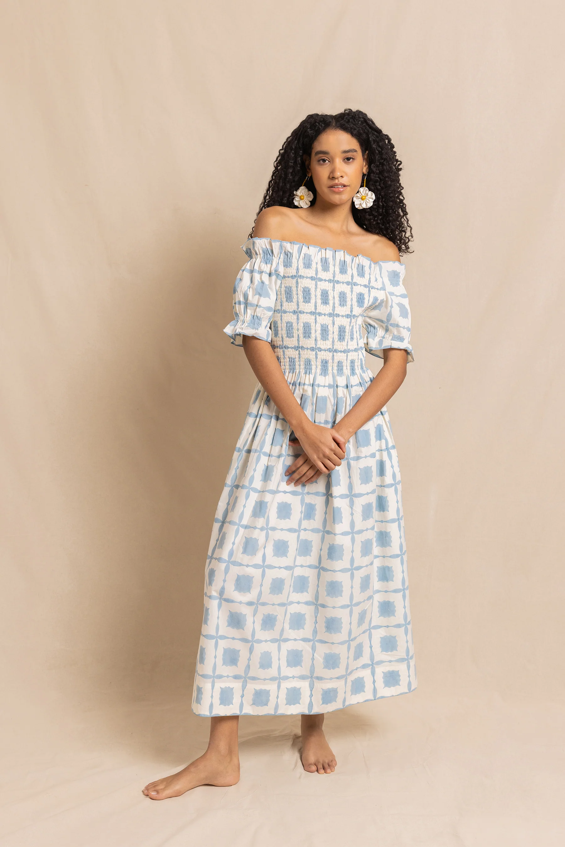 Maria Dress in Blue Lisboa - Image 4