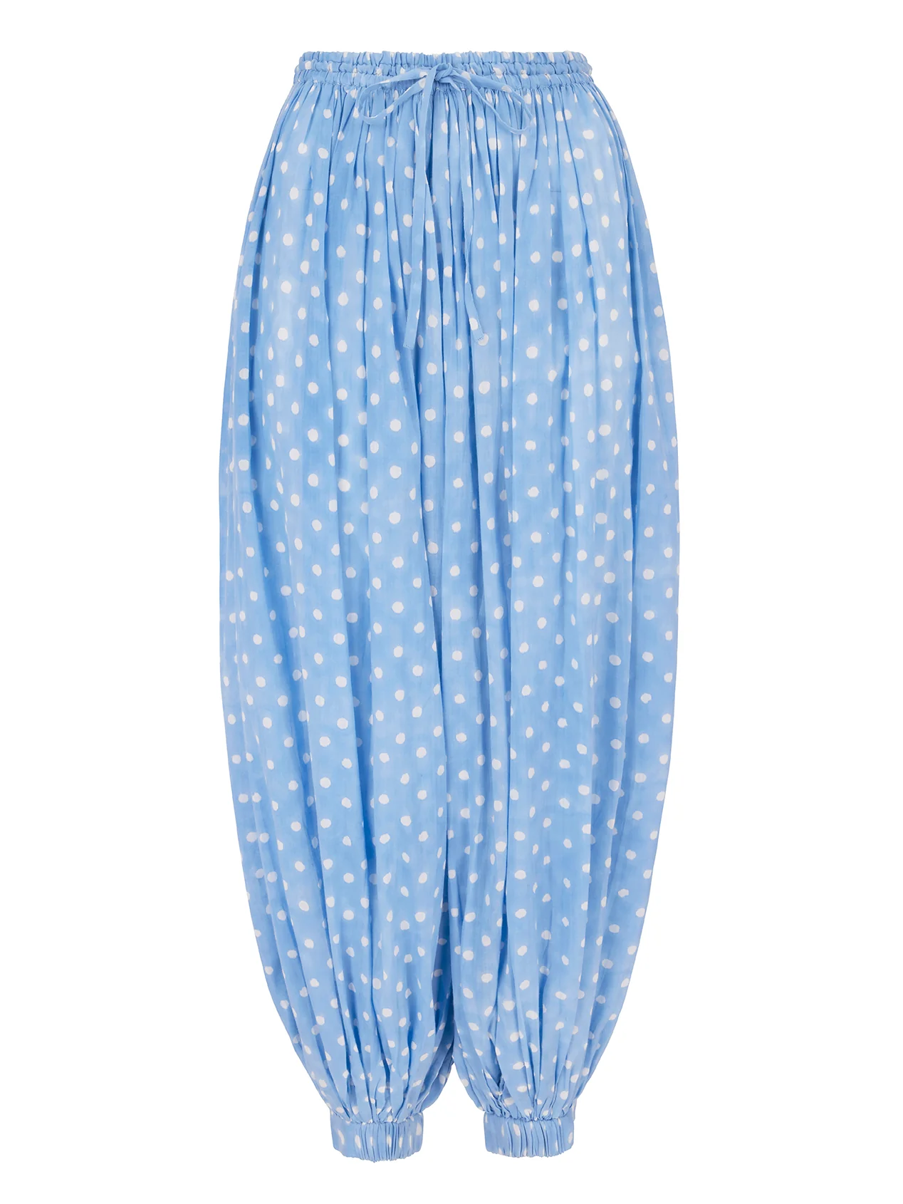 Mermaid Trousers in French Blue Polka - Image 7