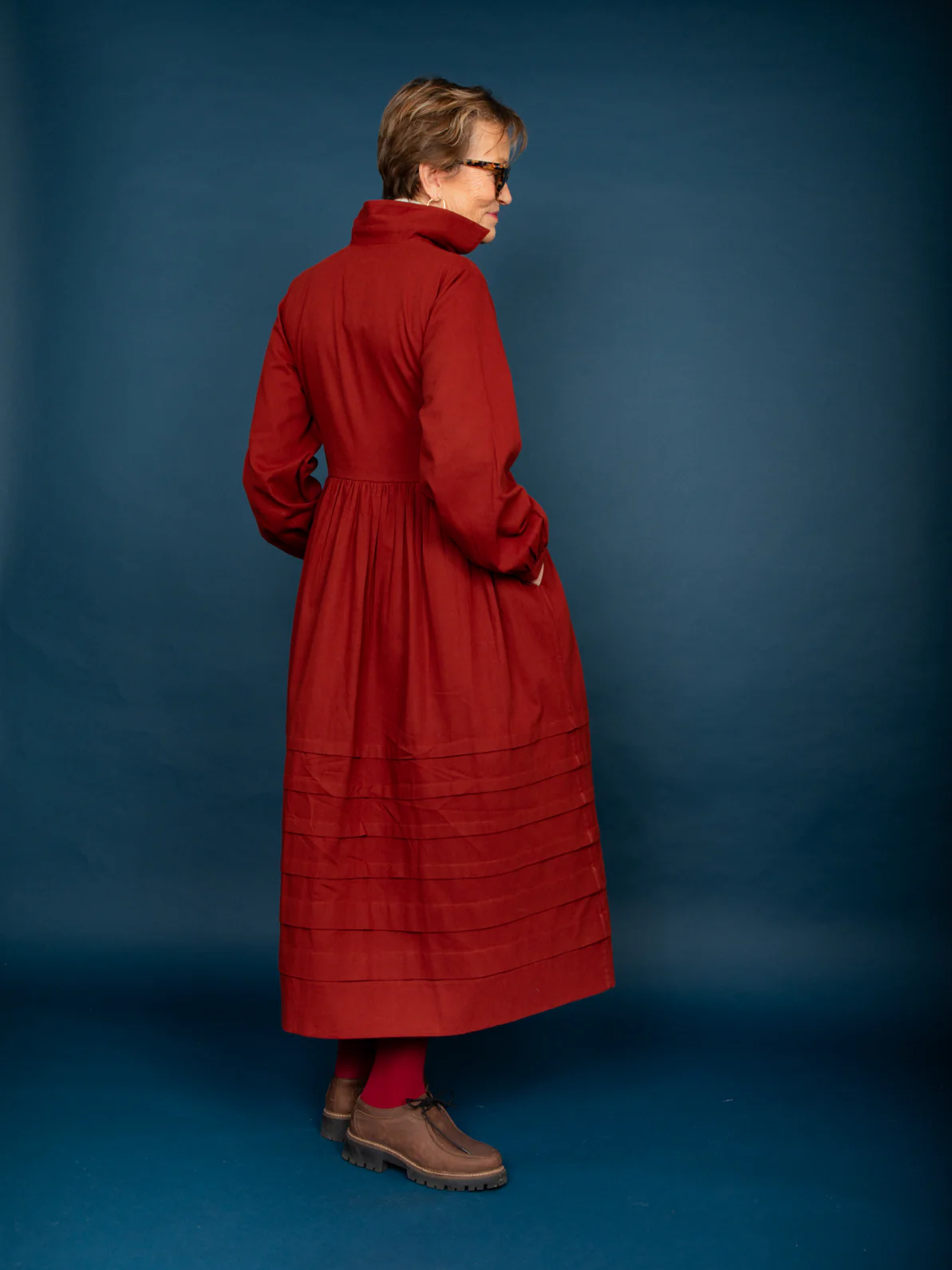 Pascale Dress in Sumac Twill - Image 4