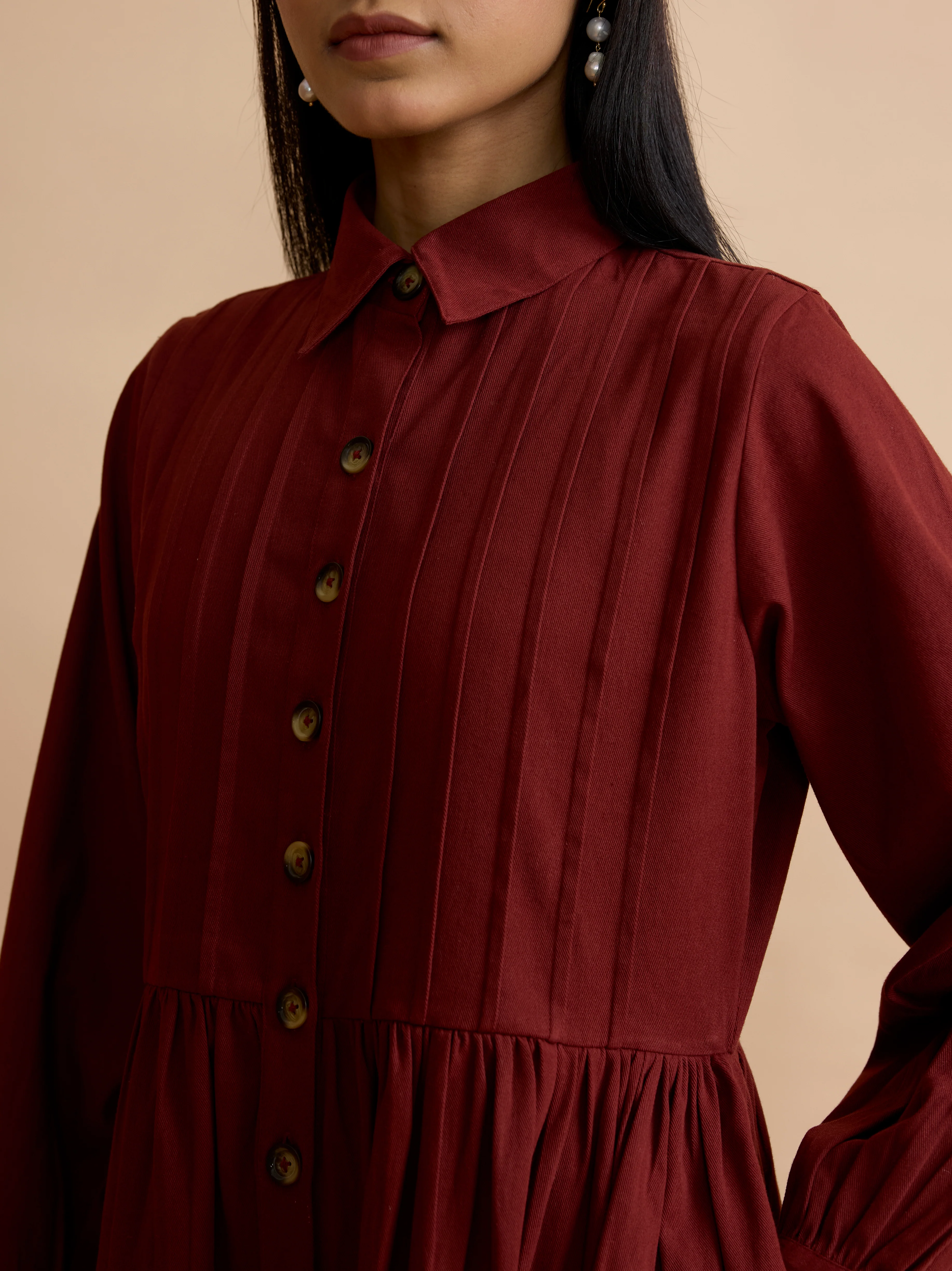 Pascale Dress in Sumac Twill - Image 6