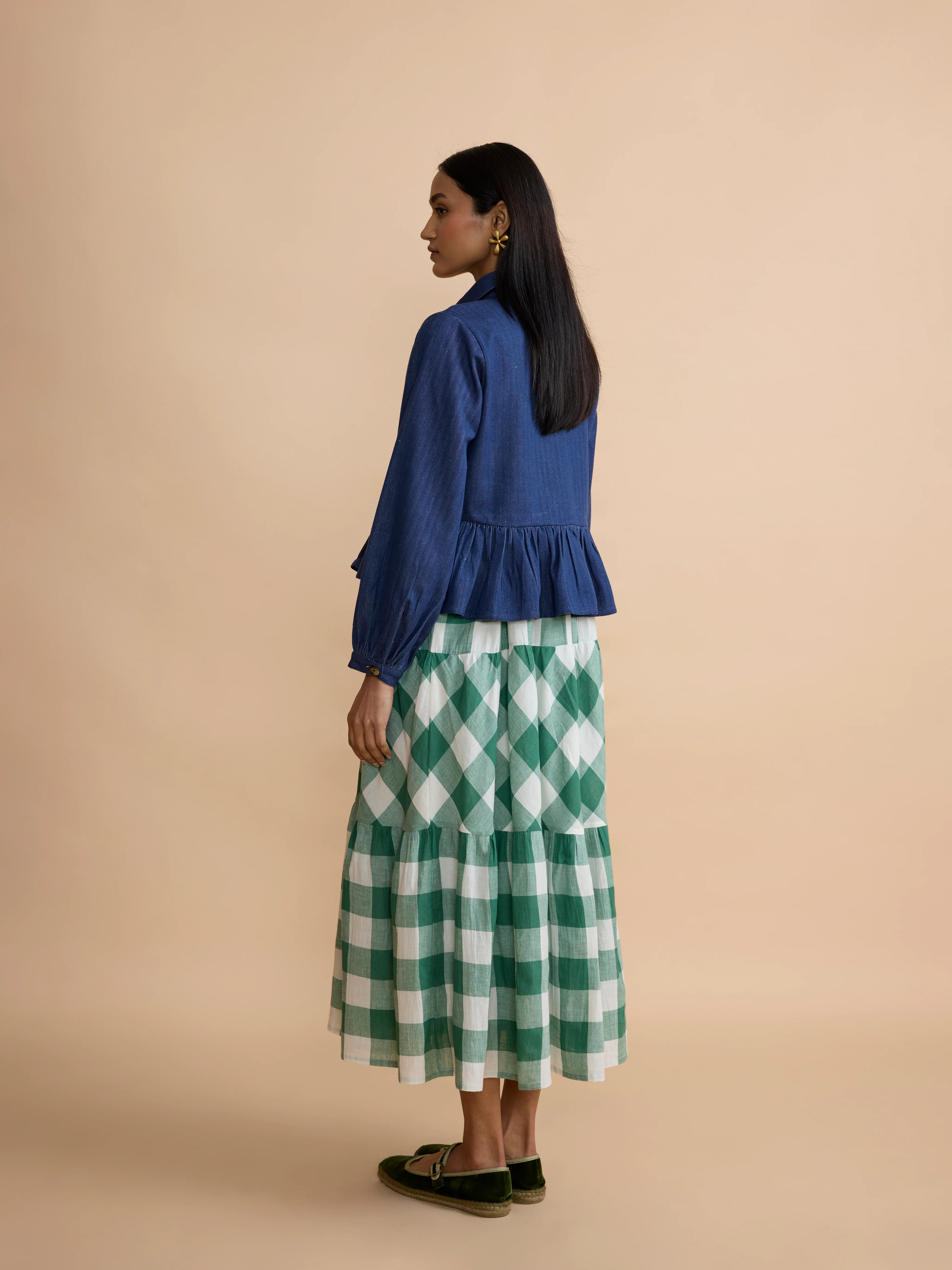 Pascale Shirt in Indigo Twill - Image 3