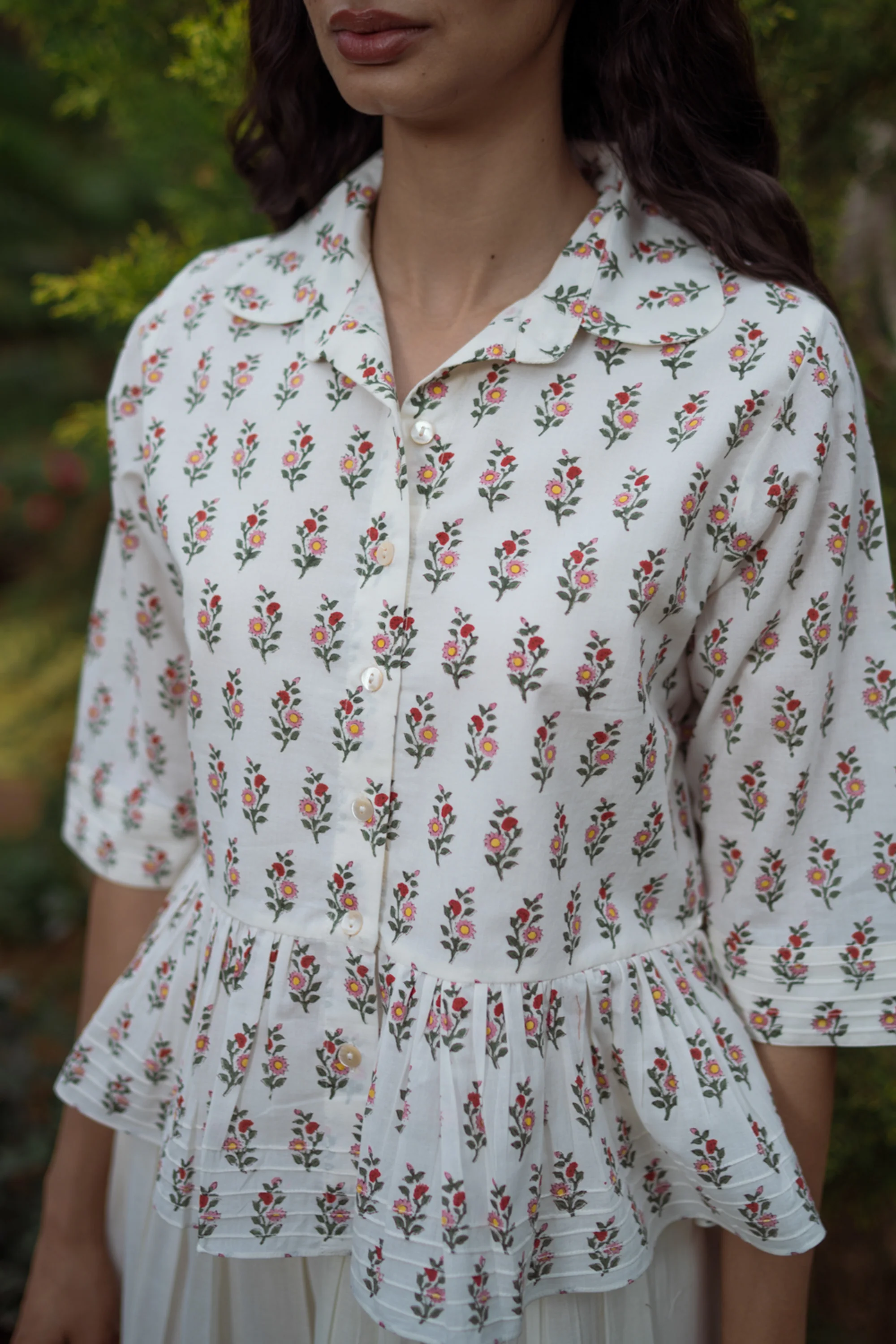 Pascale Shirt in Provence Sunflower - Image 3
