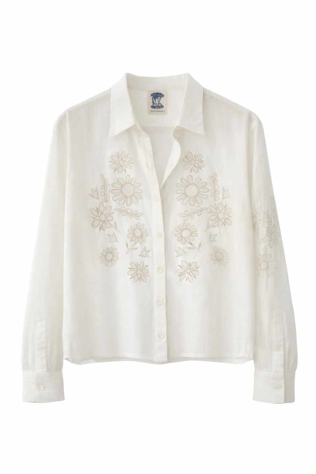 Phoebe Shirt in Ottoman Applique - Image 6