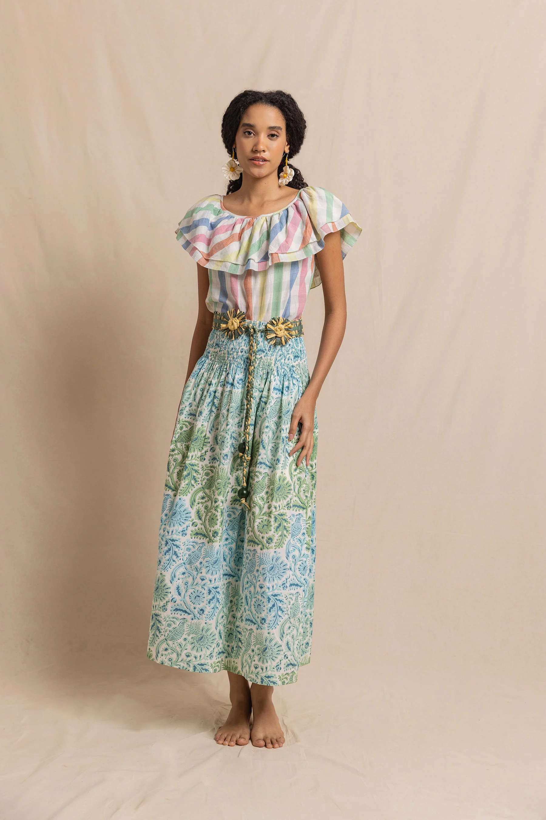 Picnic Skirt in Green Pheasant - Image 2