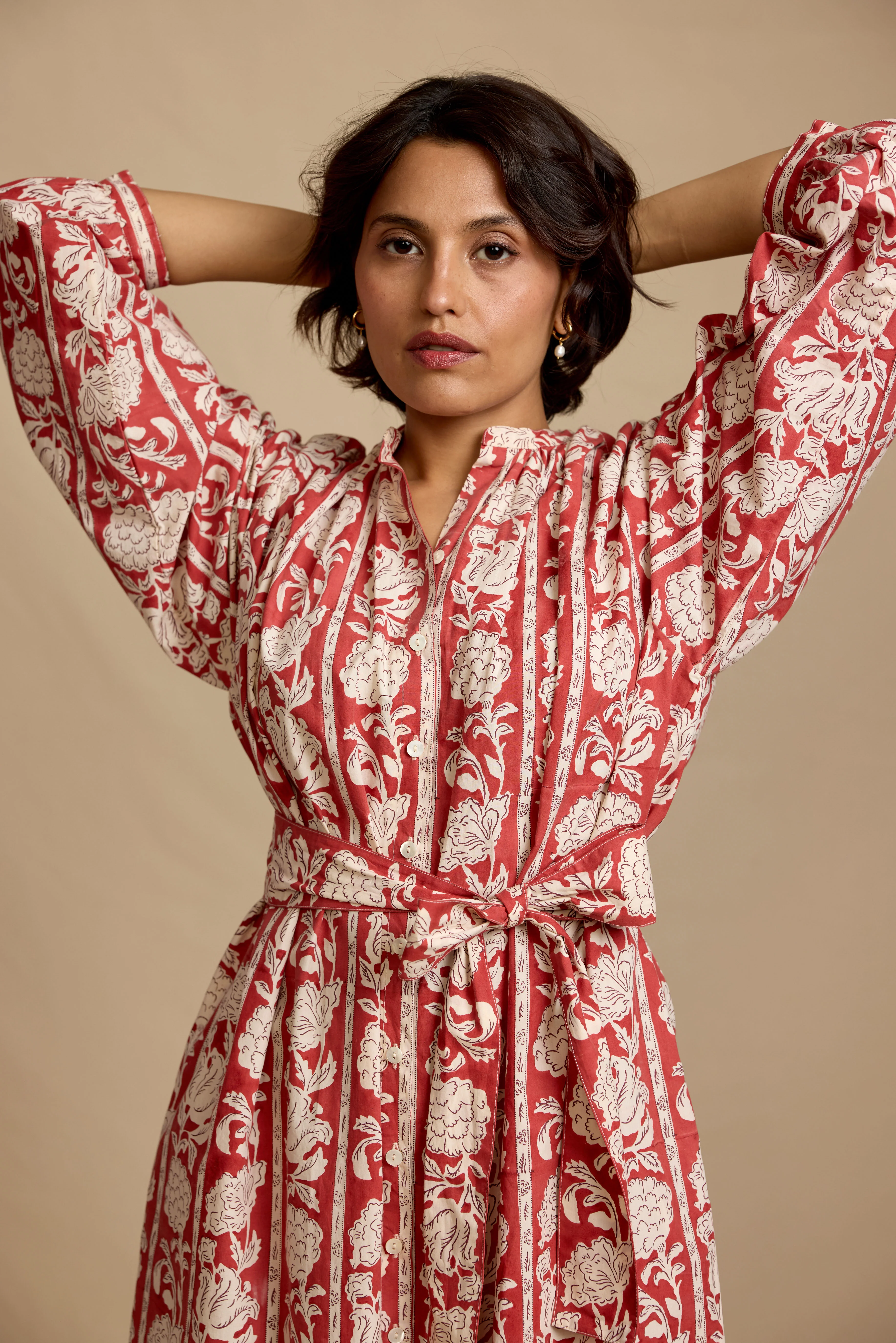 Rennes Dress in Red Boulevard Stripe - Image 2