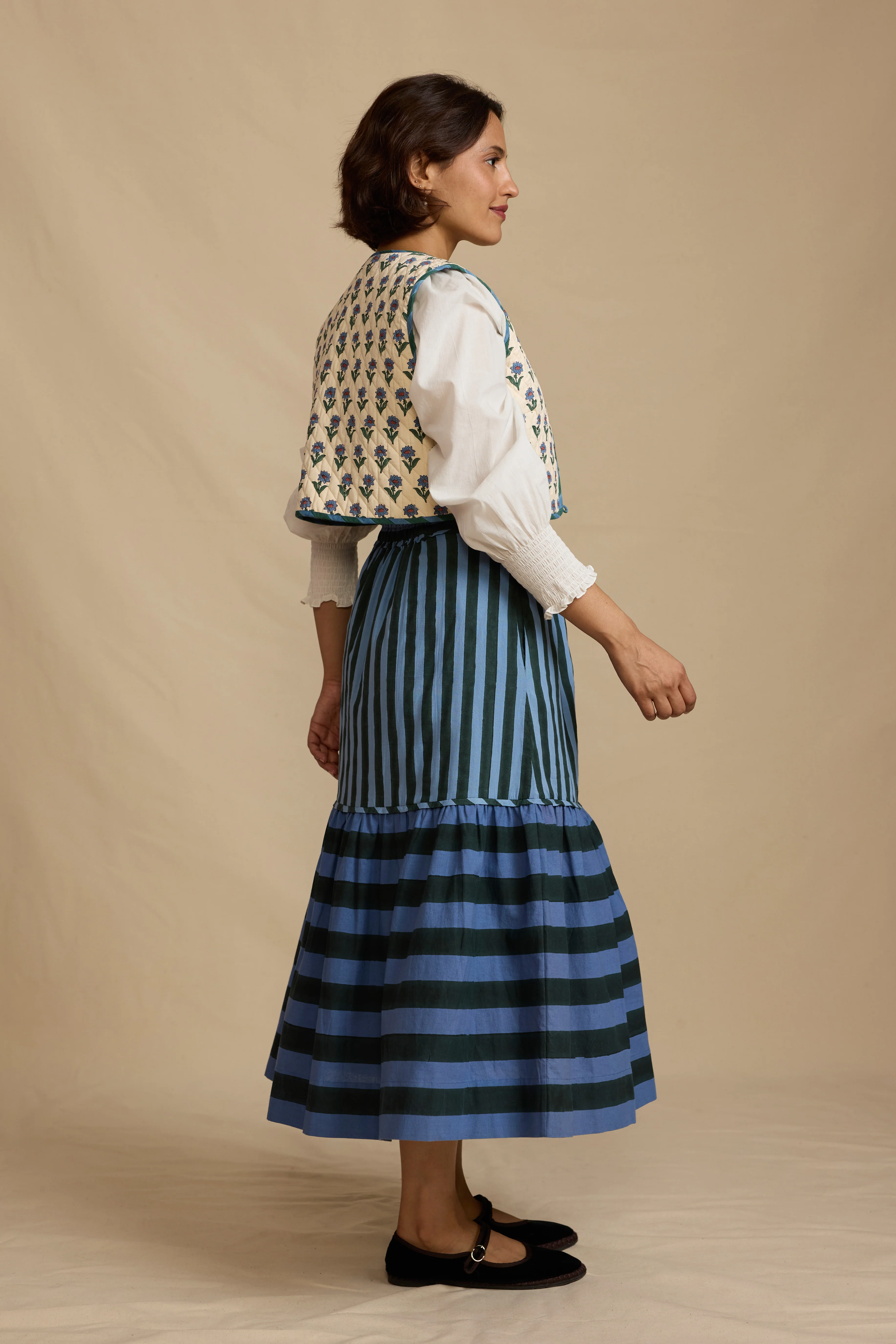 Ripley Skirt in Dusk Stripe - Image 2