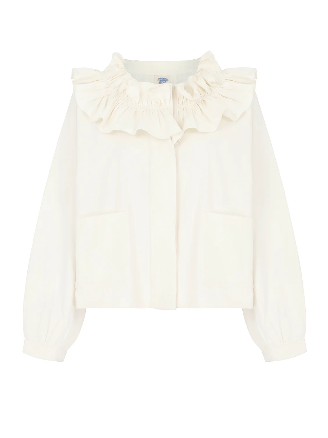 Spry Jacket in Off-White Twill - Image 6