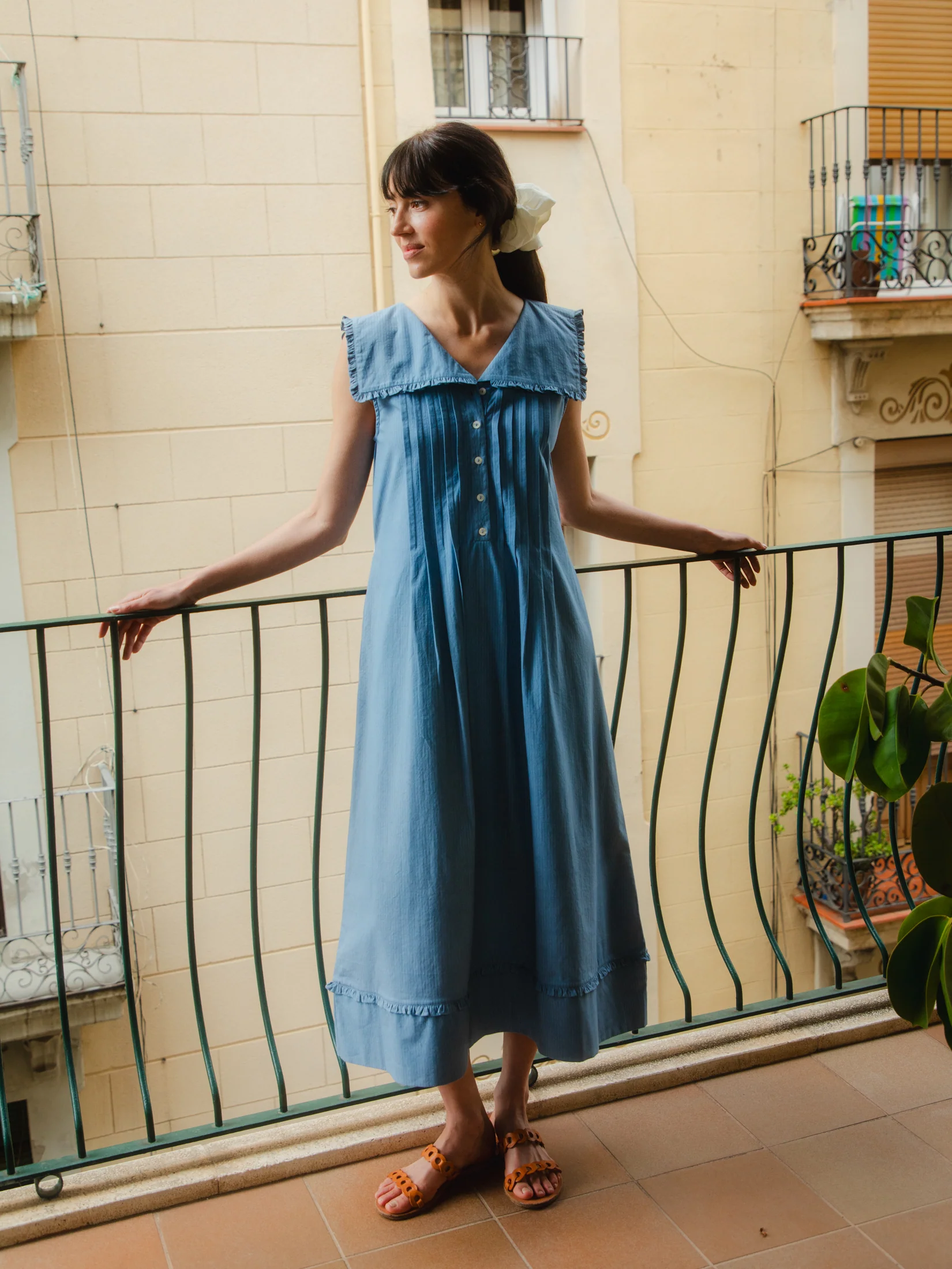 Stevie Dress in Soft Blue - Image 2