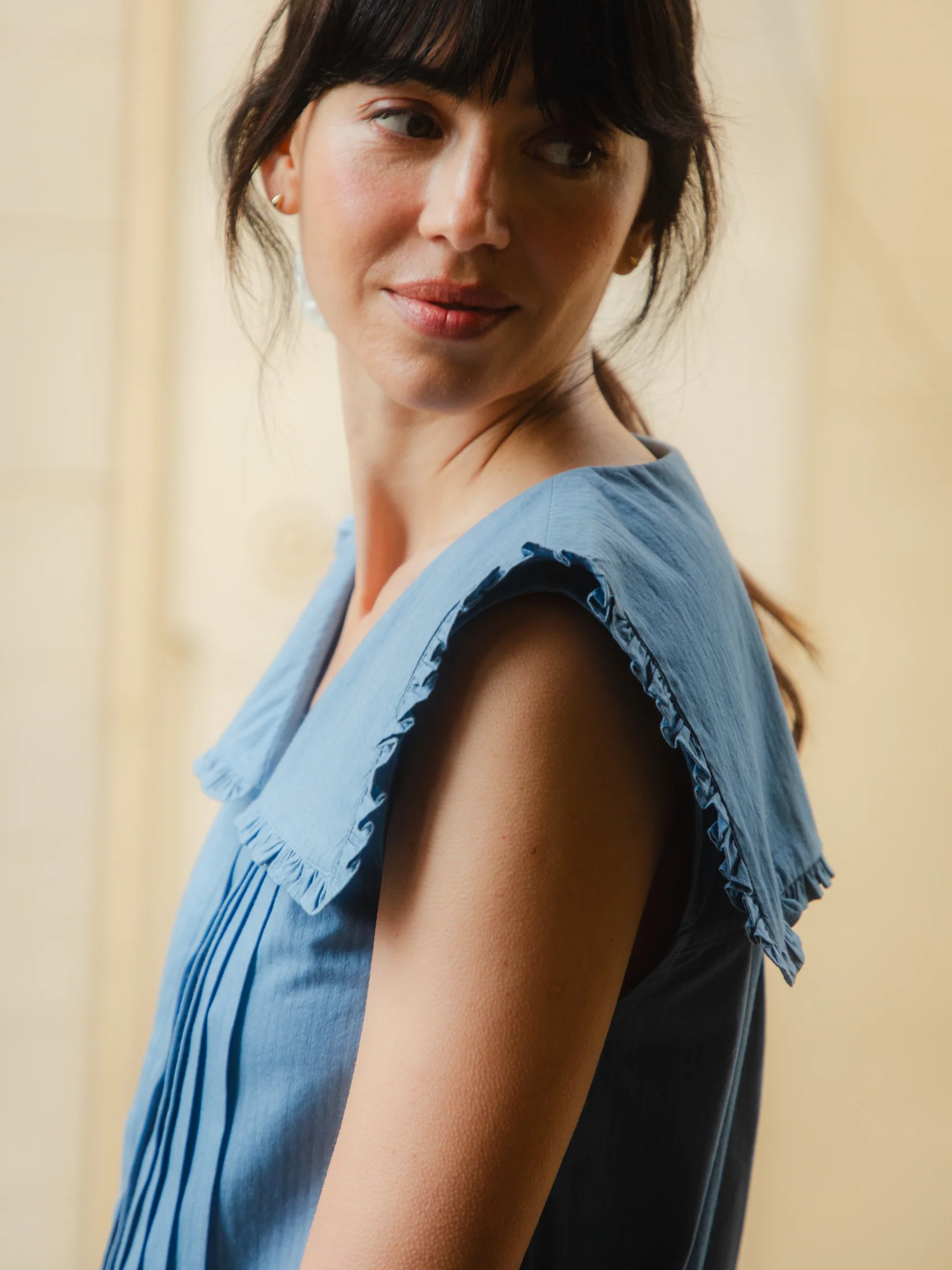 Stevie Dress in Soft Blue - Image 7