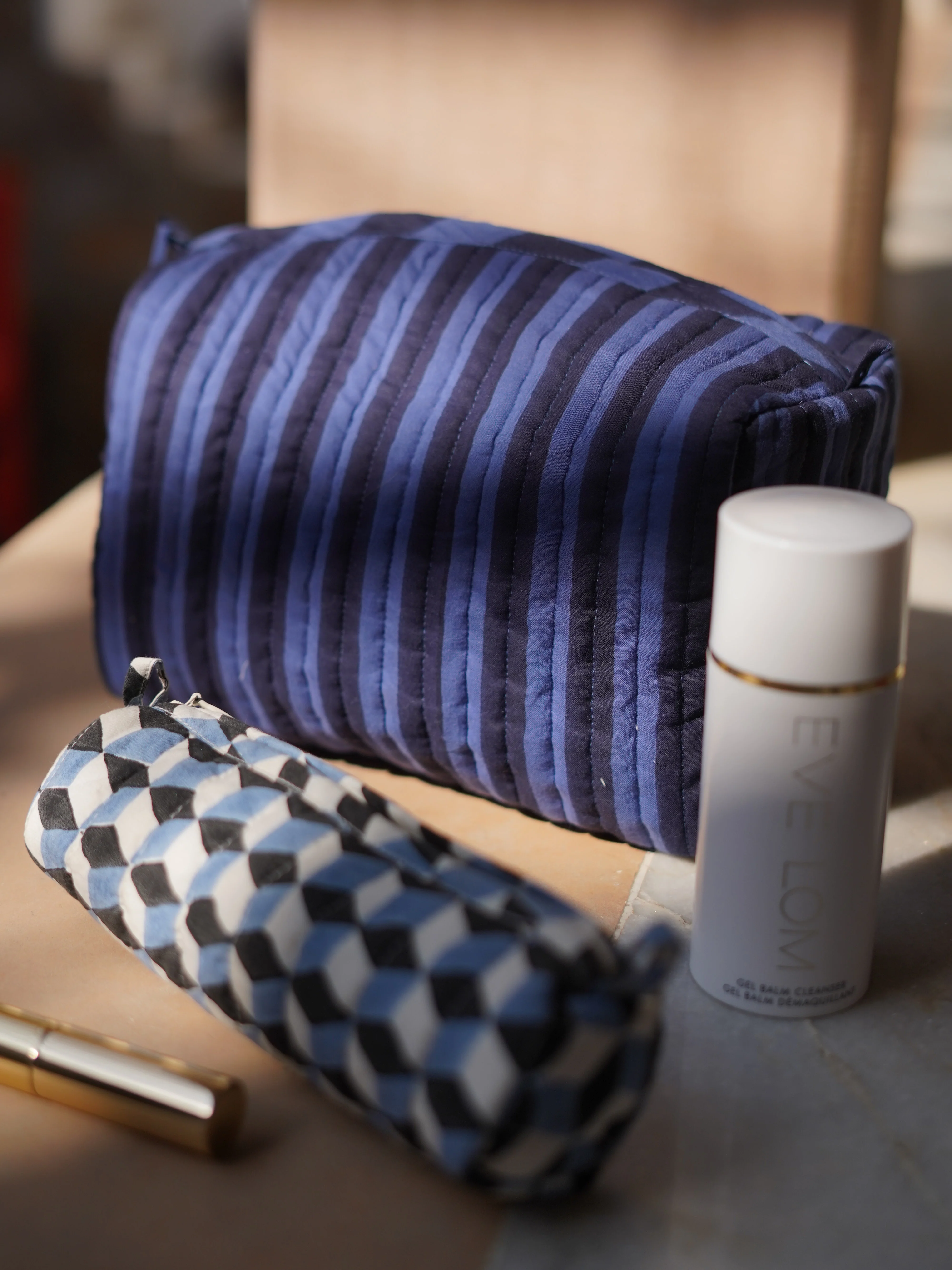 Wash Bag in Twilight Stripe - Image 2