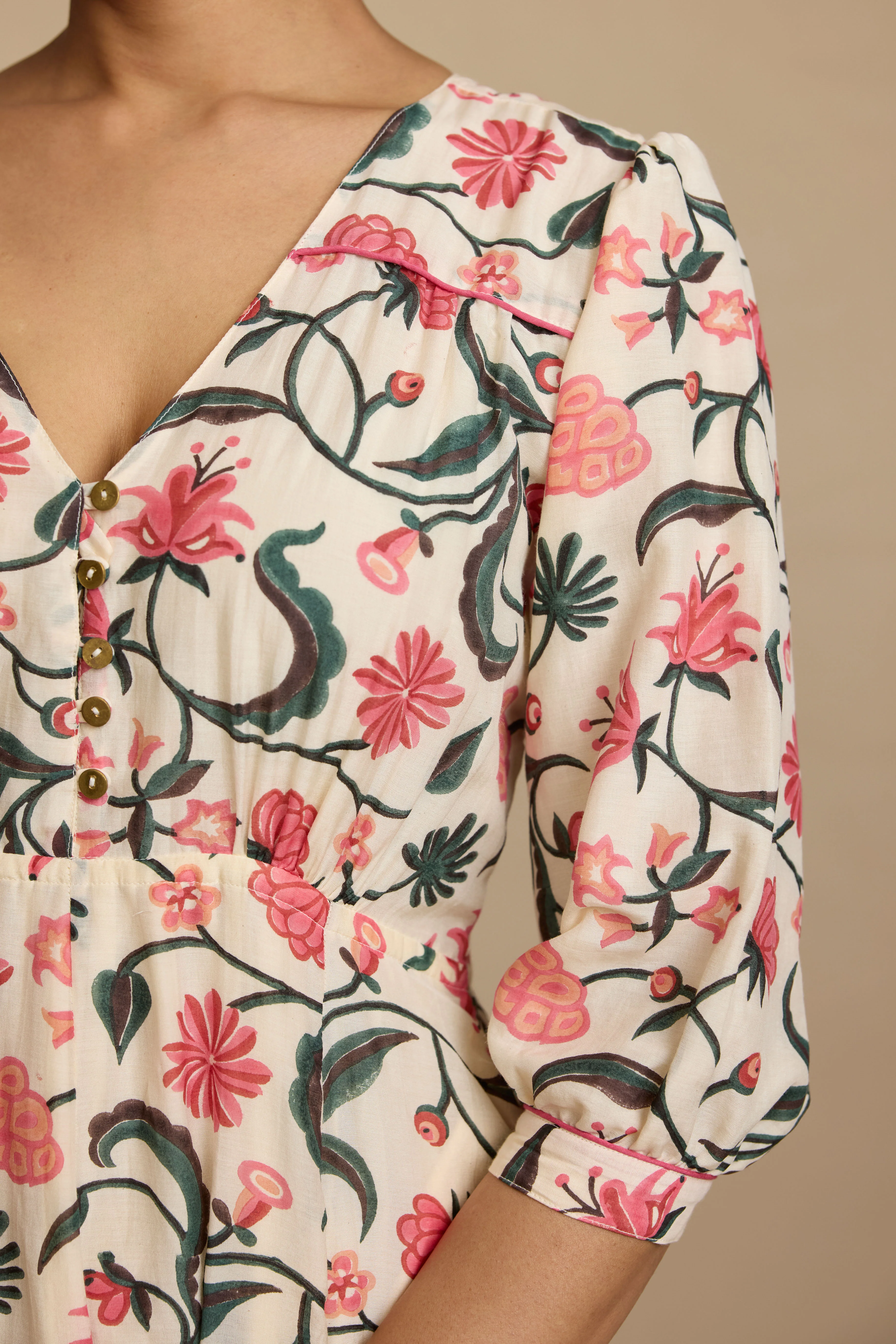 Zita Dress in Morris Rose - Image 2