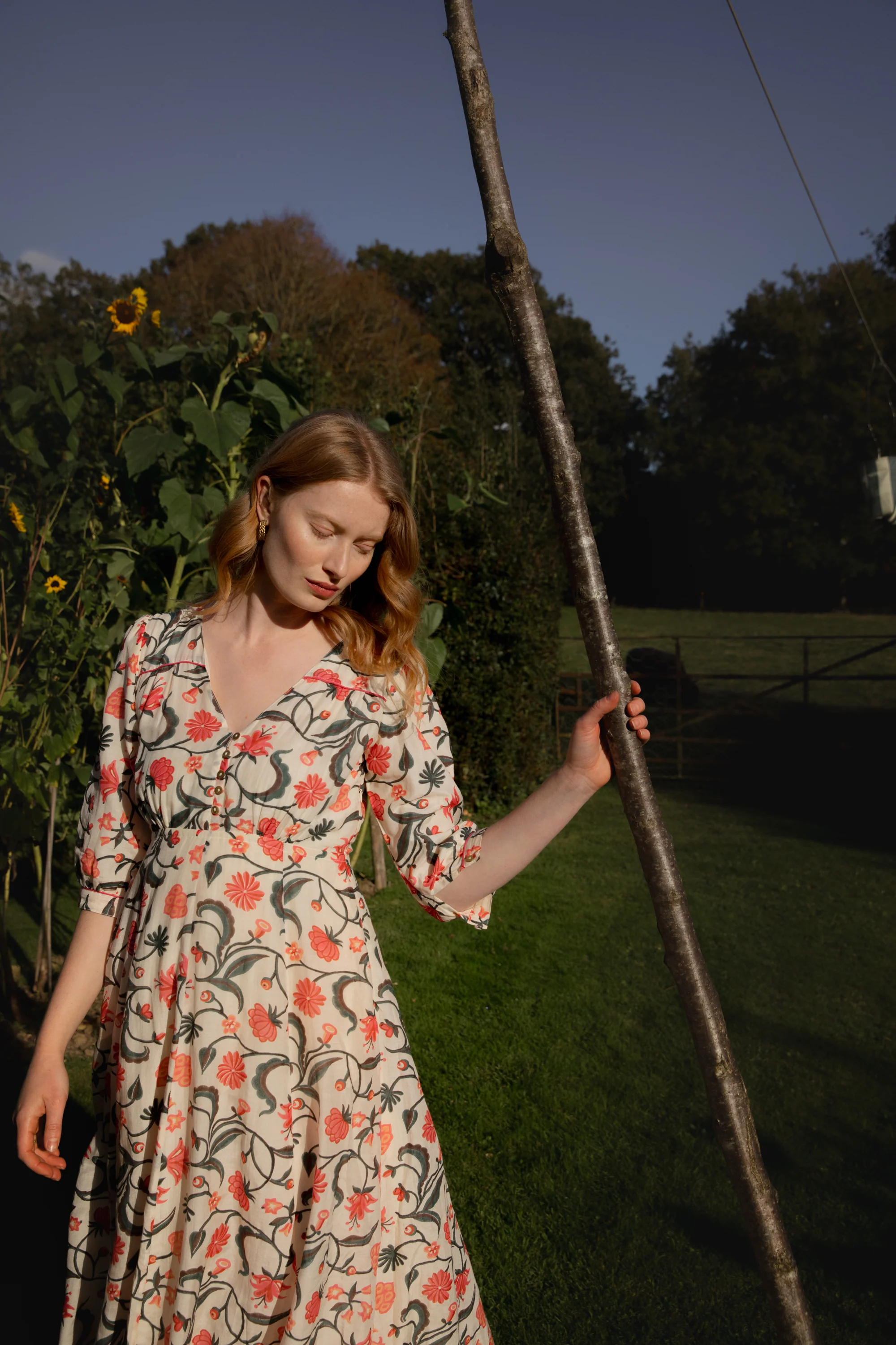 Zita Dress in Morris Rose - Image 3