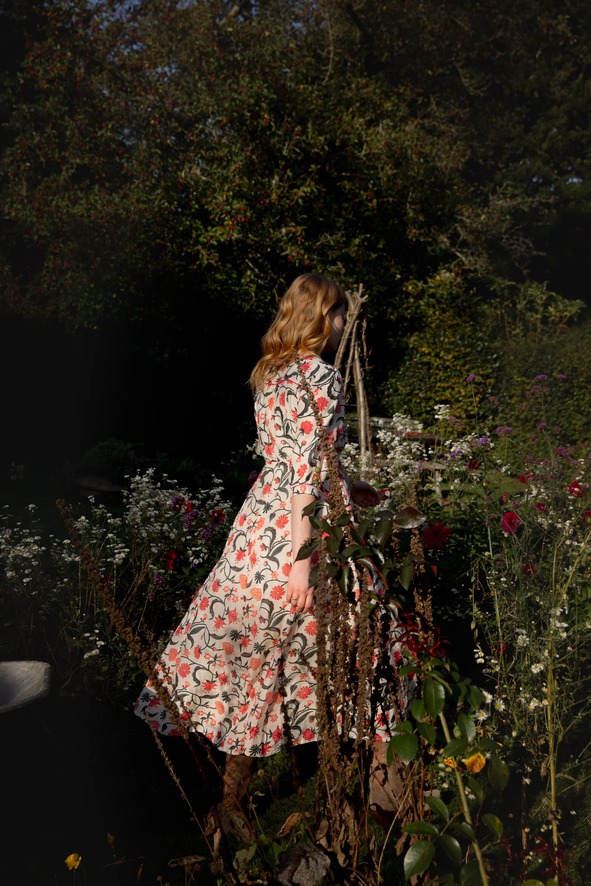Zita Dress in Morris Rose - Image 4