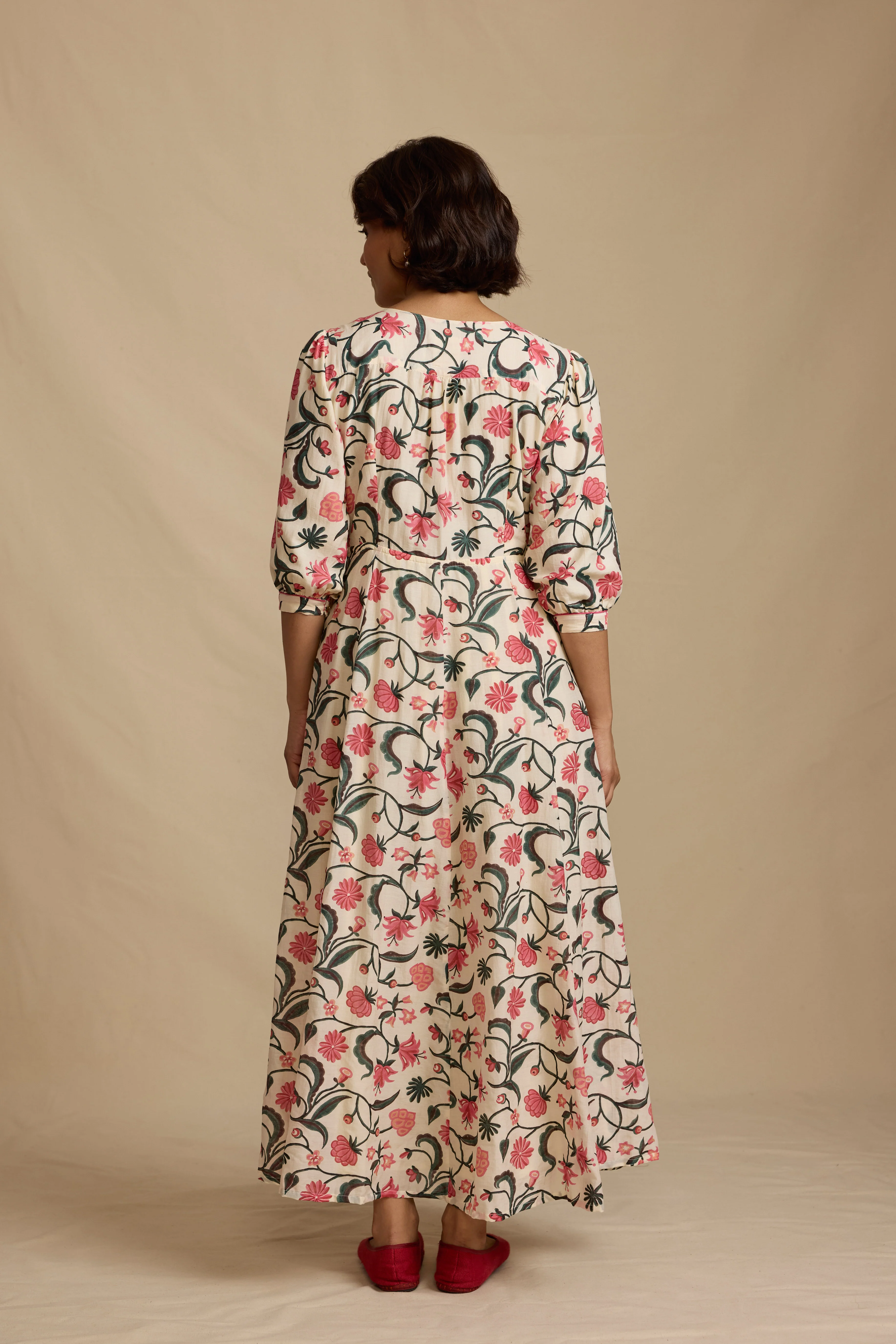 Zita Dress in Morris Rose - Image 5